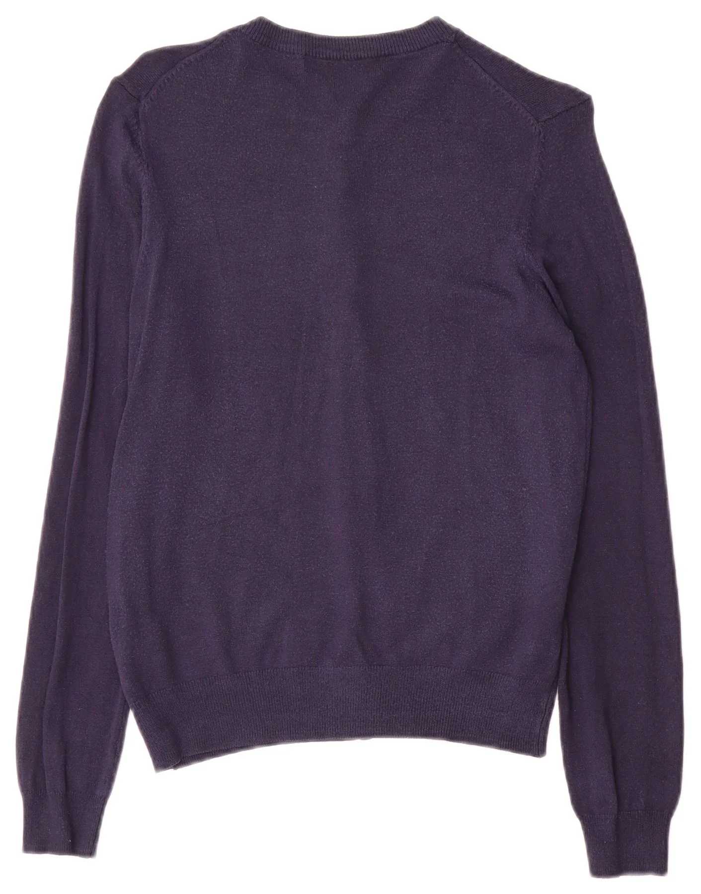 Marks & Spencer Womens Cardigan Sweater UK 12 Medium Navy Blue Viscose - Image 2