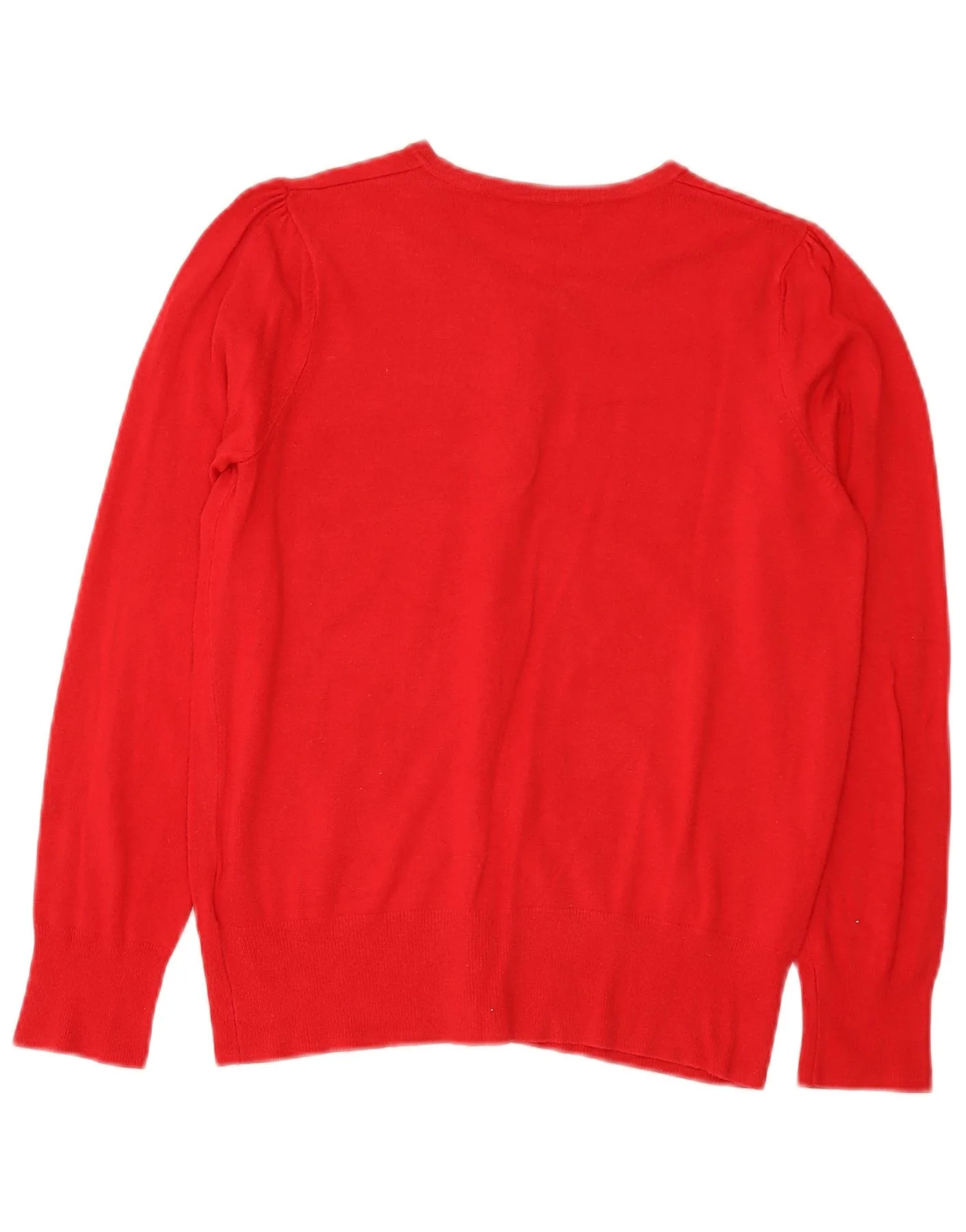 Marks & Spencer Womens Cardigan Sweater UK 12 Medium Red Viscose - Image 2