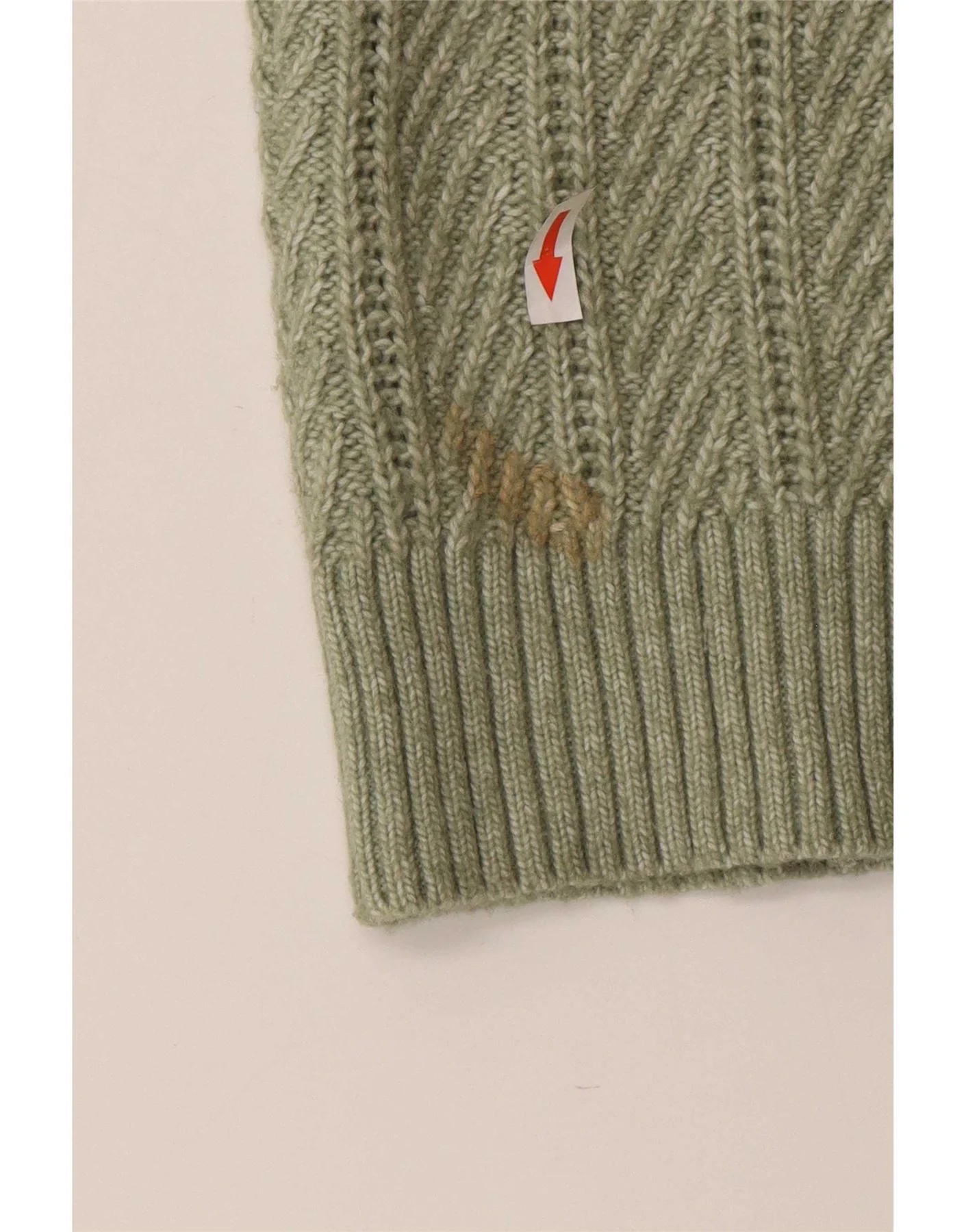 Marks & Spencer Womens Cardigan Sweater UK 18 XL Green Polyester - Image 3