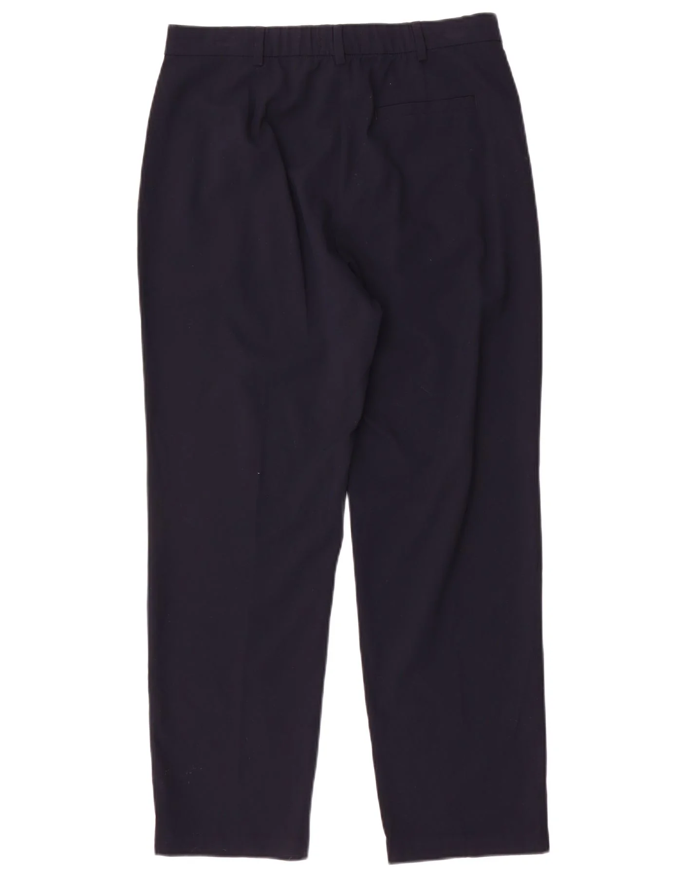 Marks & Spencer Womens Chino Trousers UK 12 Medium W32 L27 Navy Blue - Image 2