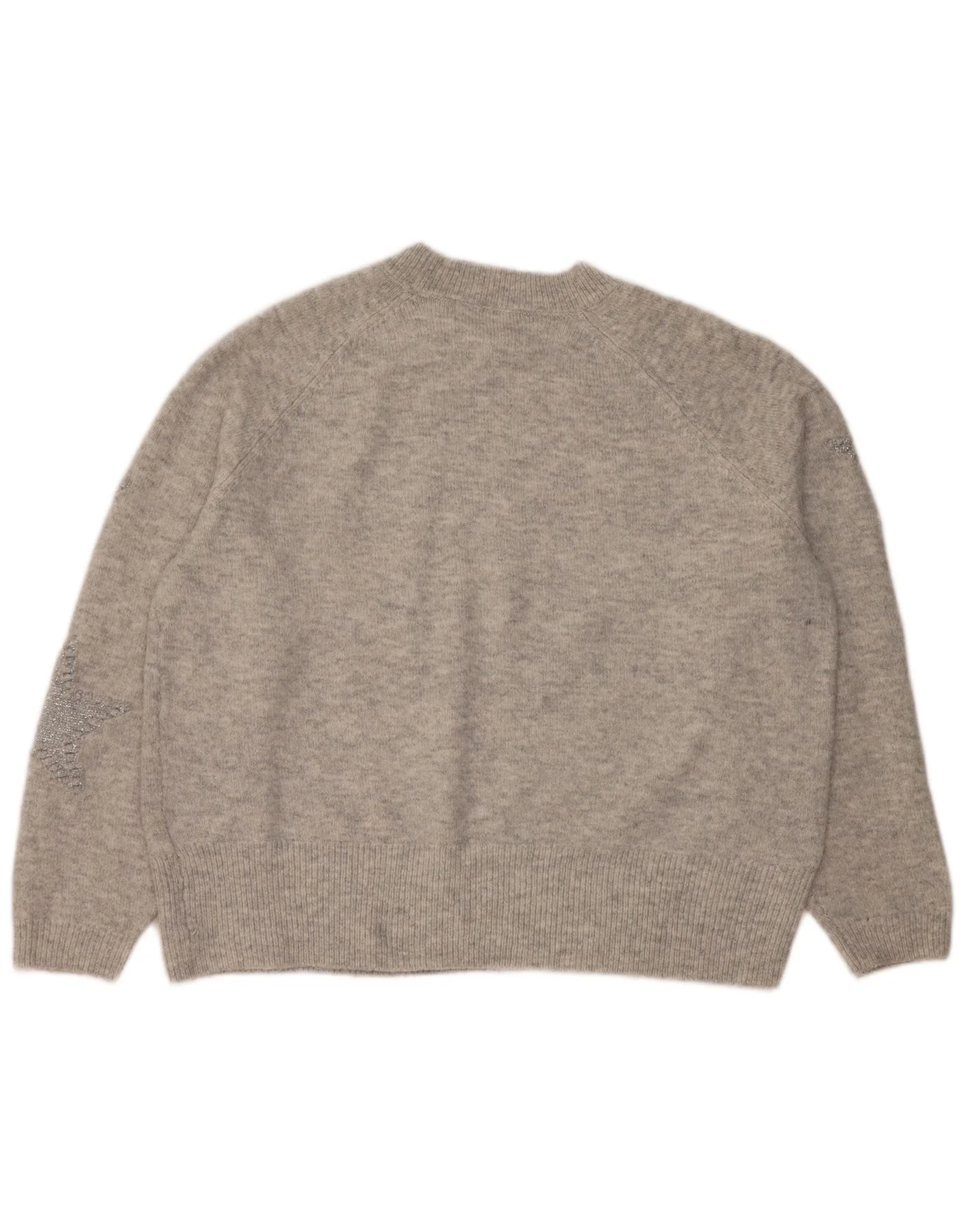 Marks & Spencer Womens Crew Neck Jumper Sweater UK 16 Large Grey - Image 2