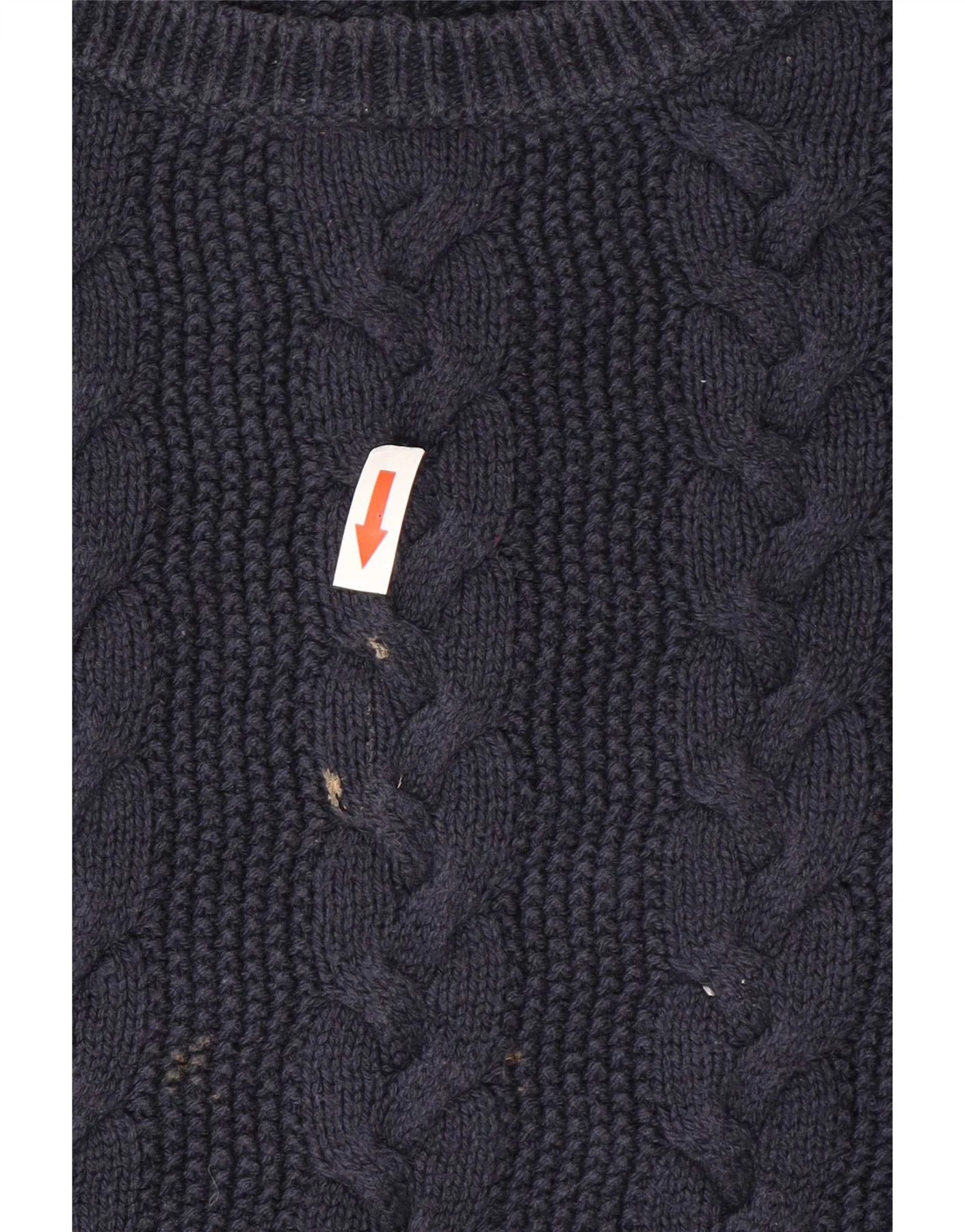 Marks & Spencer Womens Crew Neck Jumper Sweater UK 22 3XL Navy Blue - Image 4