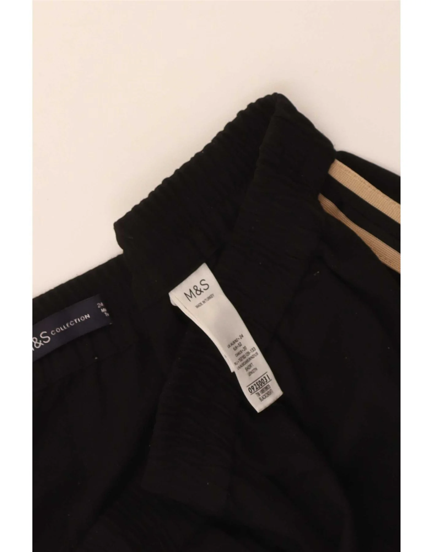 Marks & Spencer Womens Crop Tracksuit Trousers UK 24 4XL Black Polyester - Image 4