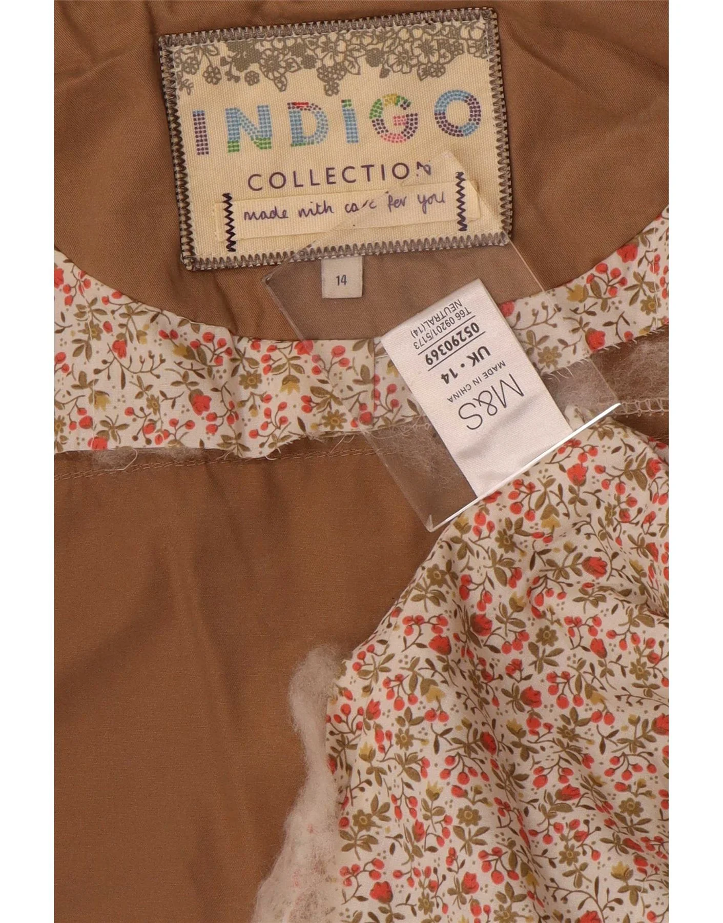 Marks & Spencer Womens Indigo Hooded Utility Jacket UK 14 Large Beige - Image 5