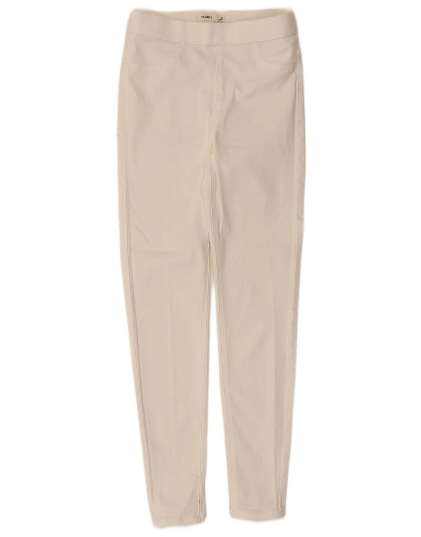 Marks & Spencer Womens Jegging Casual Trousers UK 8 Small W24 L26 White