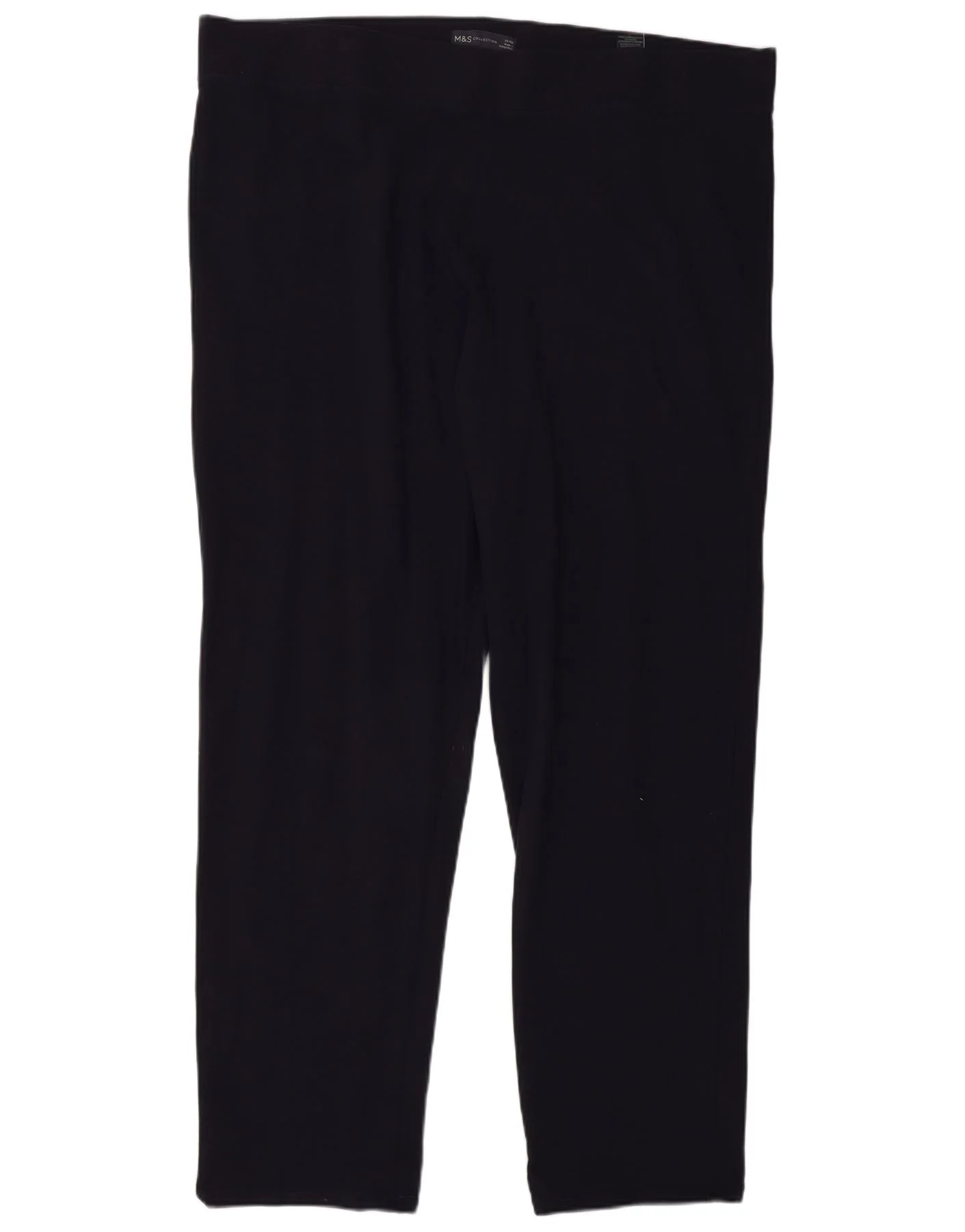 Marks & Spencer Womens Leggings UK 22 3XL Navy Blue Cotton