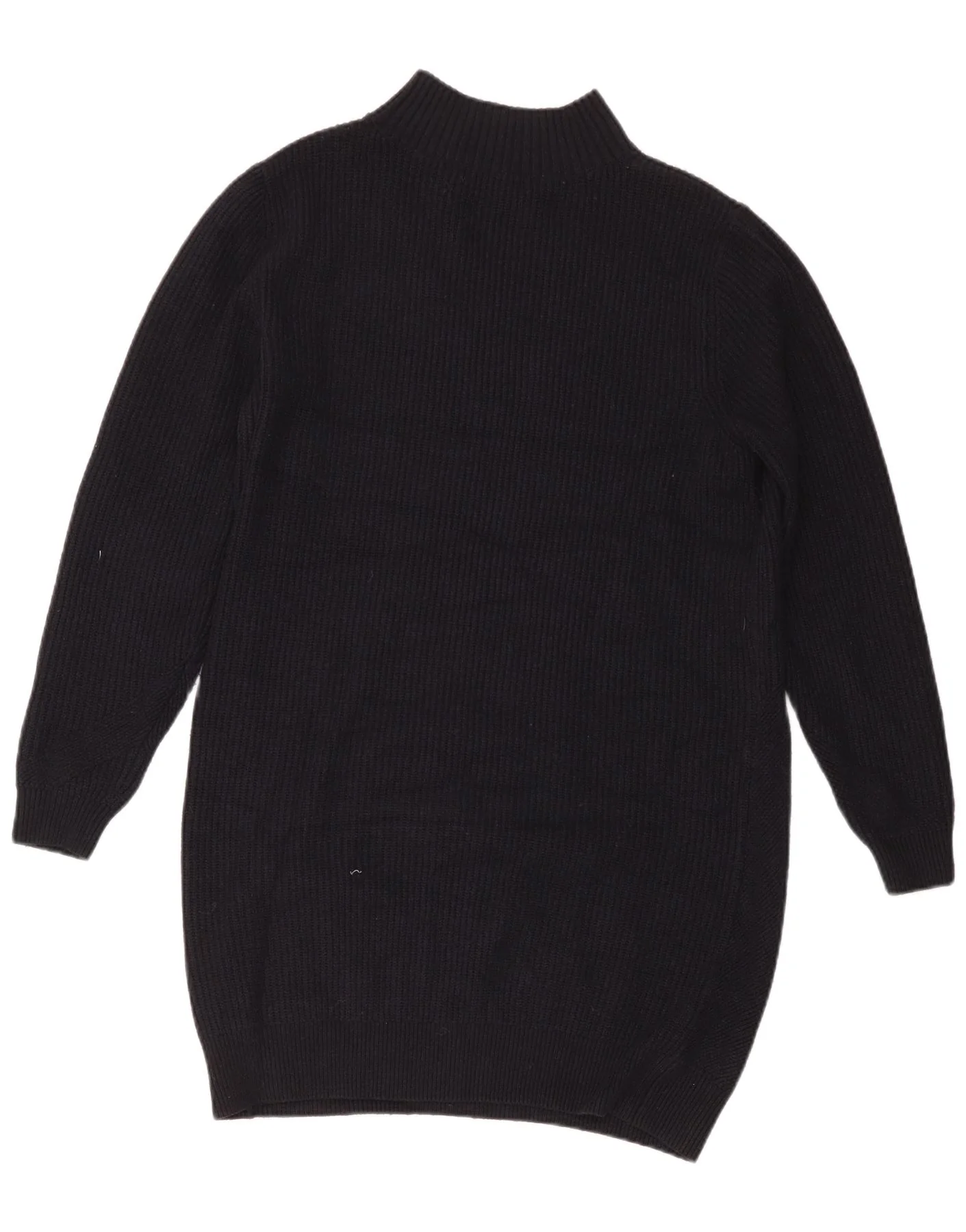 Marks & Spencer Womens Long Sleeve Jumper Dress UK 16 Large Black Polyester - Image 2