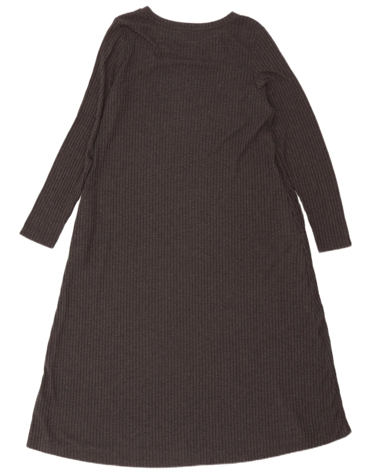 Marks & Spencer Womens Long Sleeve Maxi Dress UK 16 Large Grey Polyester - Image 2