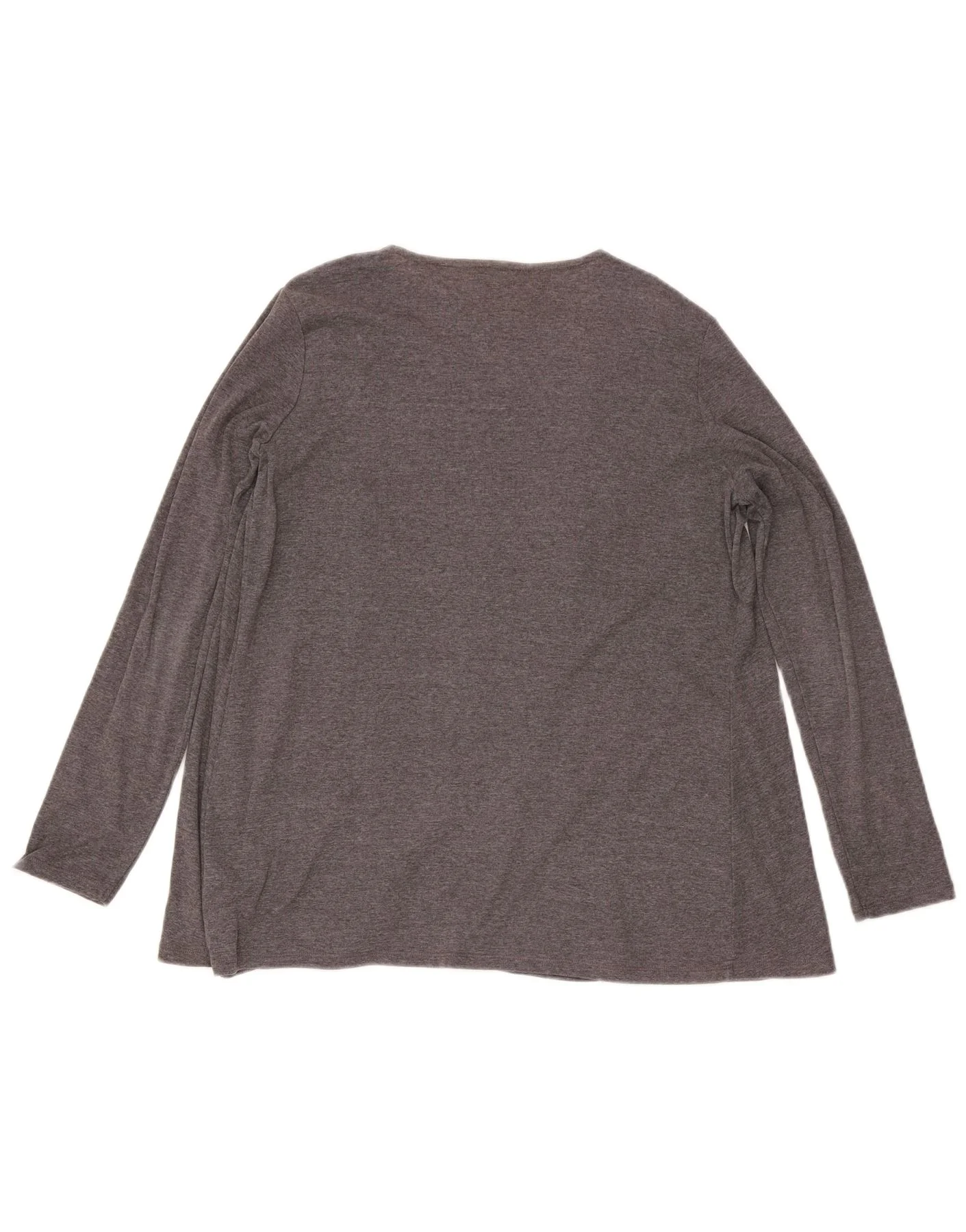 Marks & Spencer Womens Longline Cardigan Sweater UK 14 Medium Grey - Image 2