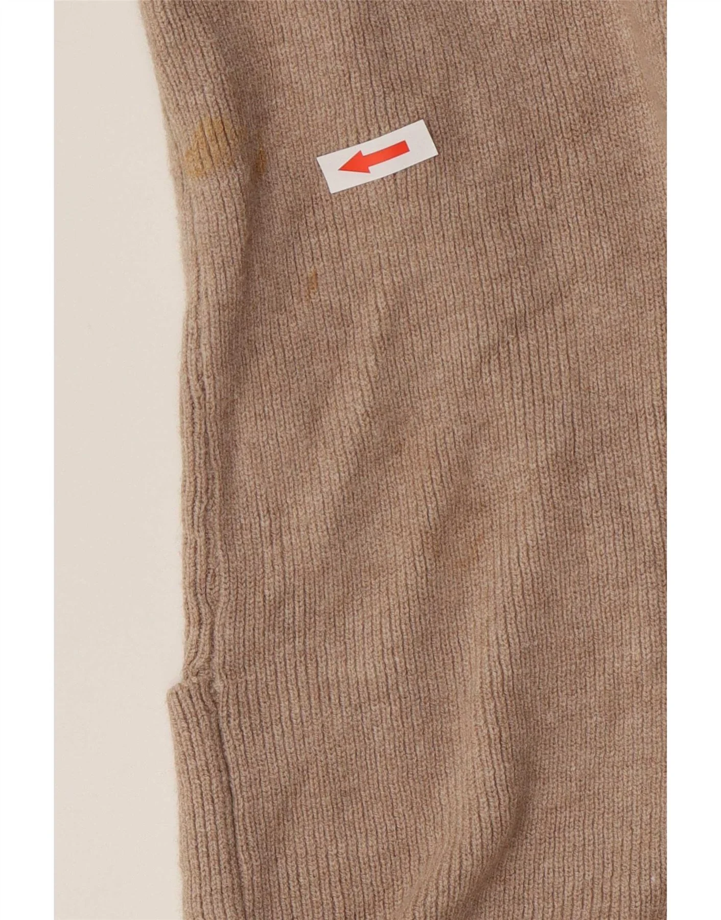 Marks & Spencer Womens Longline Open Cardigan Sweater UK 18 XL Beige - Image 3