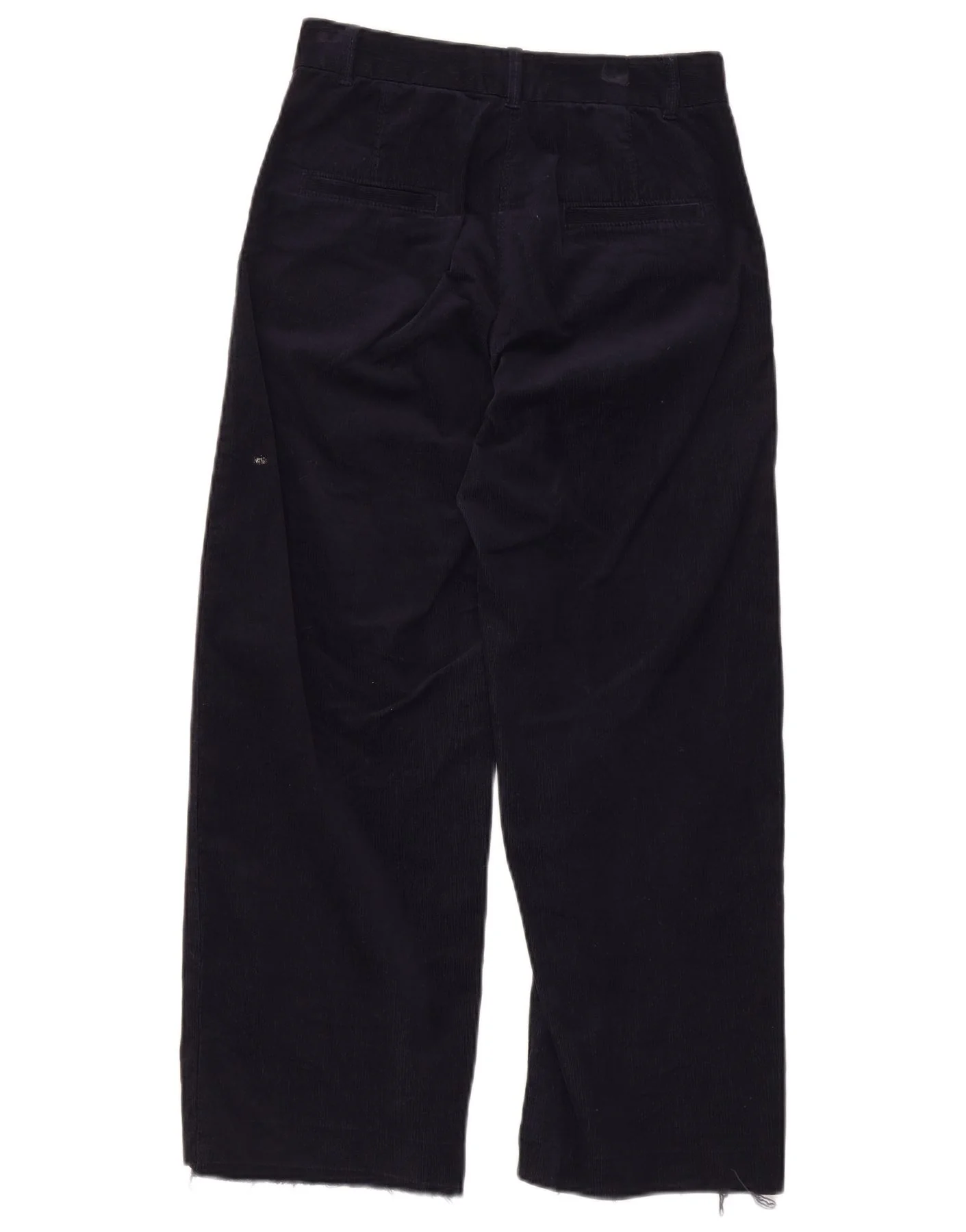 Marks & Spencer Womens Per Una Corduroy Trousers Size 8 W26 L25 Navy Blue - Image 2