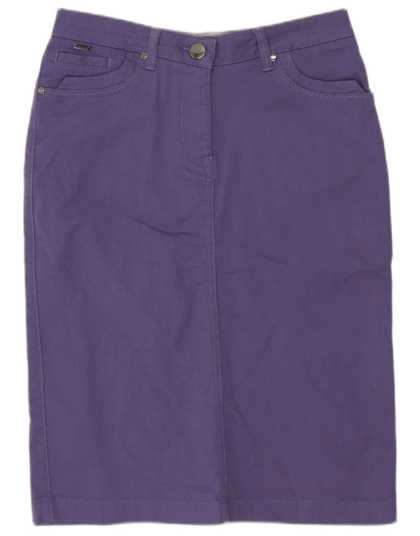 Marks & Spencer Womens Per Una Regular Pencil Skirt UK 8 Small W26 Purple