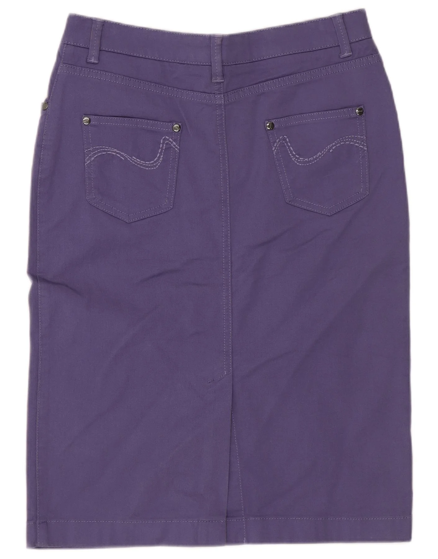 Marks & Spencer Womens Per Una Regular Pencil Skirt UK 8 Small W26 Purple - Image 2
