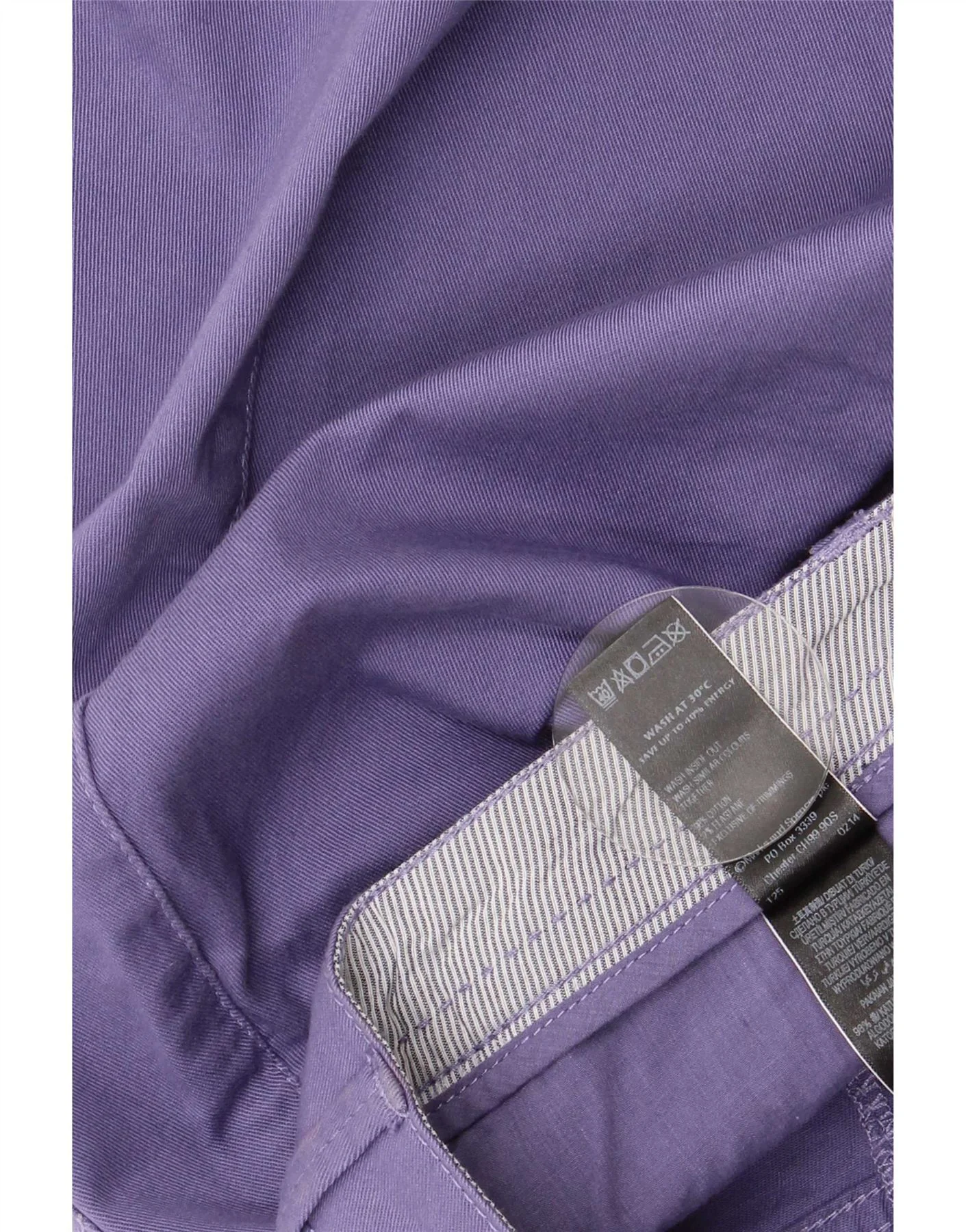 Marks & Spencer Womens Per Una Regular Pencil Skirt UK 8 Small W26 Purple - Image 3