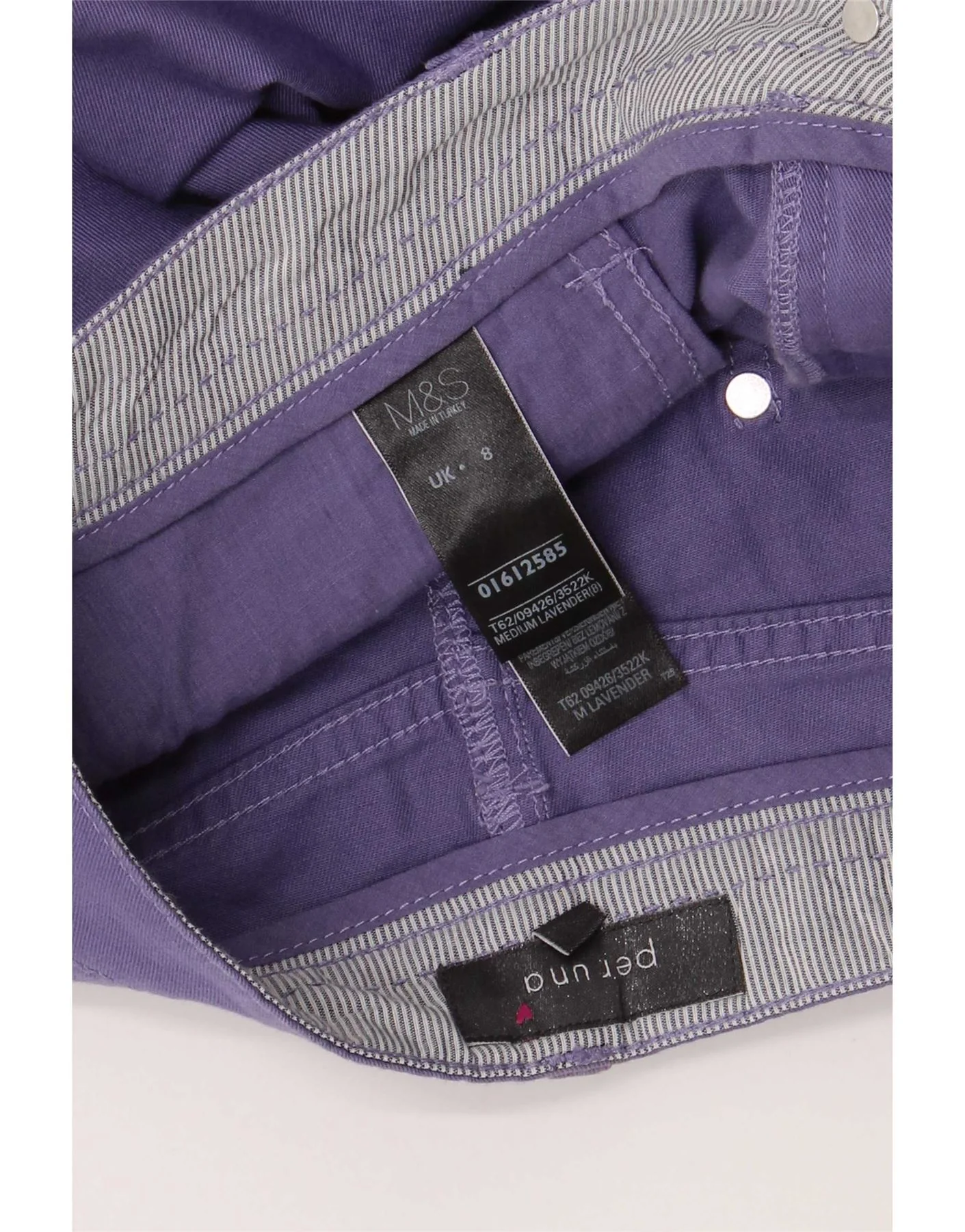 Marks & Spencer Womens Per Una Regular Pencil Skirt UK 8 Small W26 Purple - Image 4