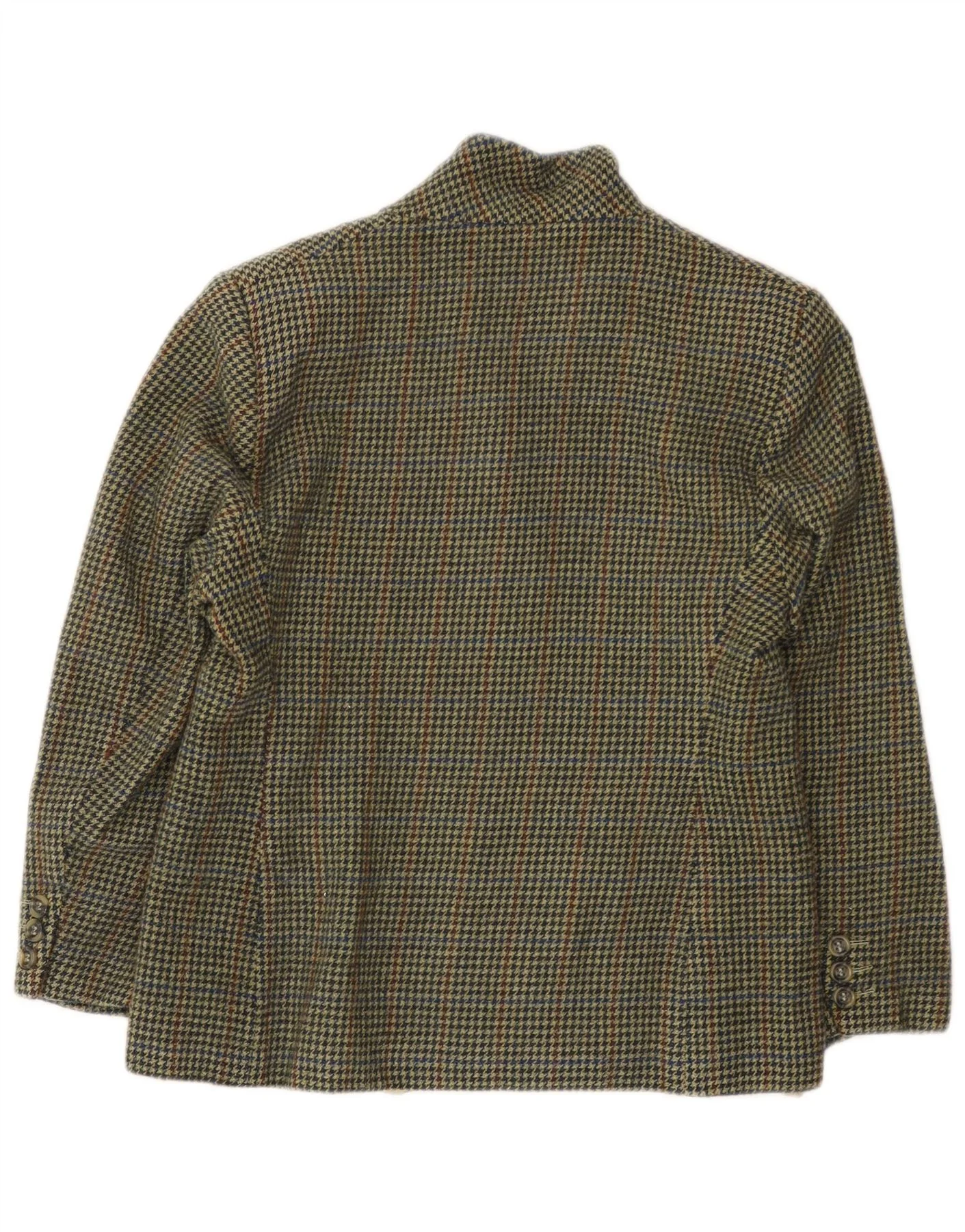 Marks & Spencer Womens Petite Blazer Jacket UK 12 Medium Green Houndstooth - Image 2