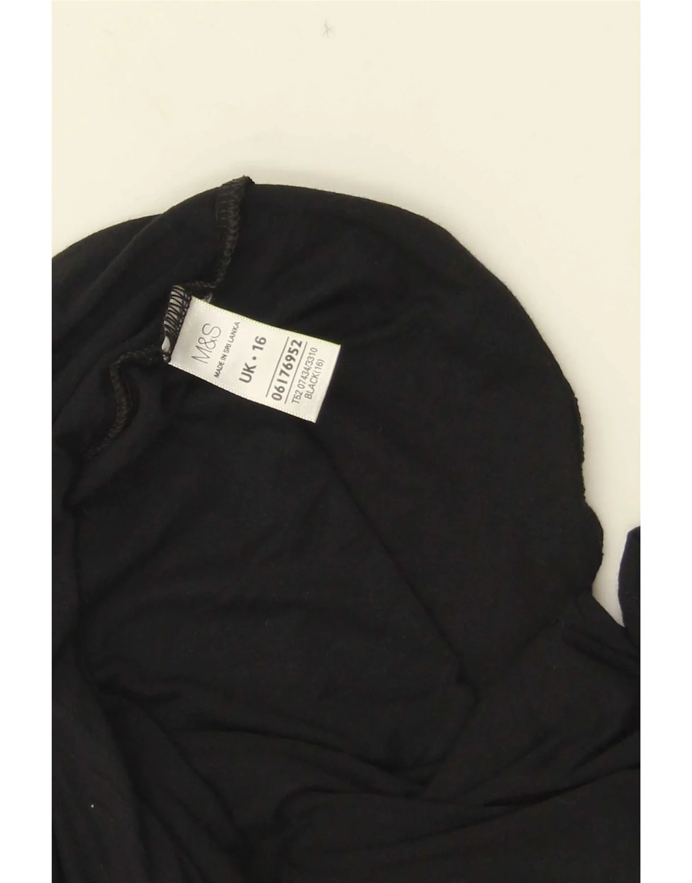 Marks & Spencer Womens Sleeveless A-Line Dress UK 16 Large Black Viscose - Image 4