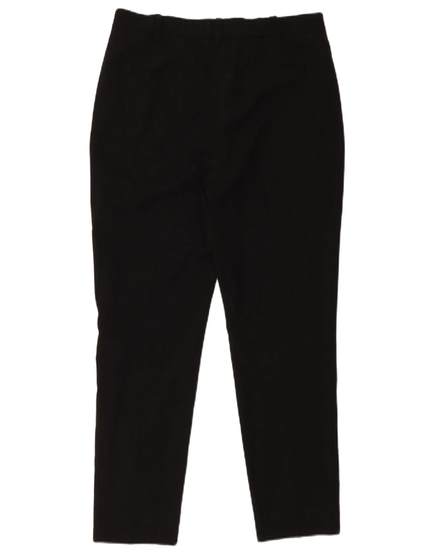 Marks & Spencer Womens Slim Casual Trousers UK 12 Medium W30 L27 Black - Image 2