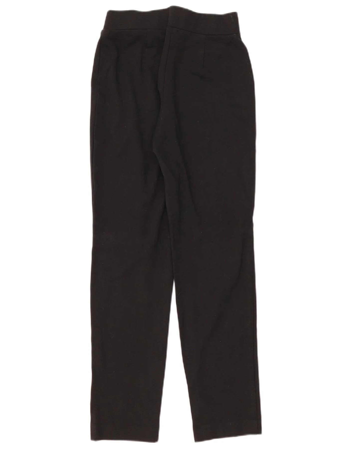 Marks & Spencer Womens Slim Casual Trousers UK 8 Small W26 L28 Black - Image 2