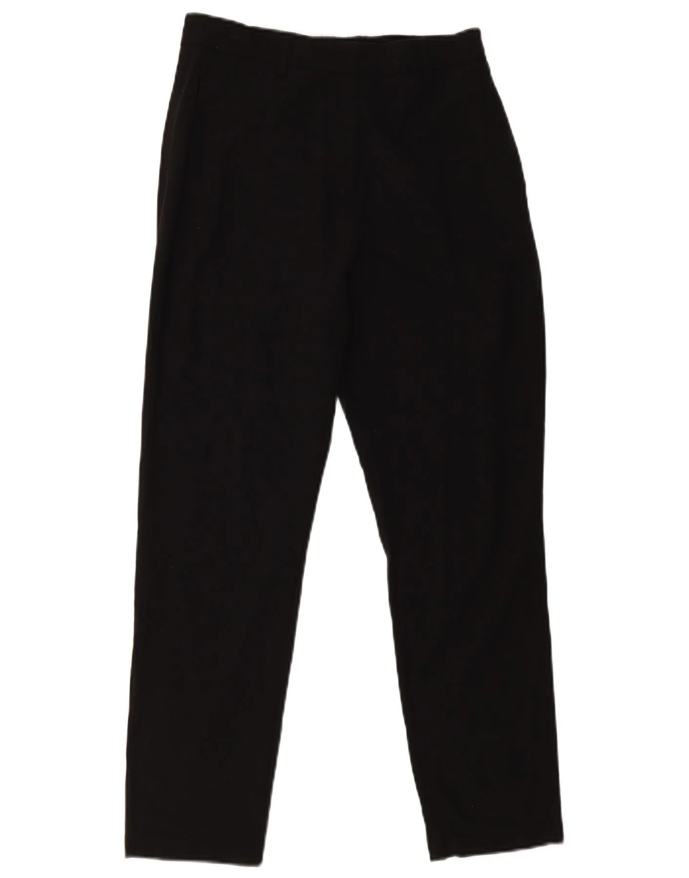 Marks & Spencer Womens Slim Chino Trousers UK 10 Small W28 L26 Black