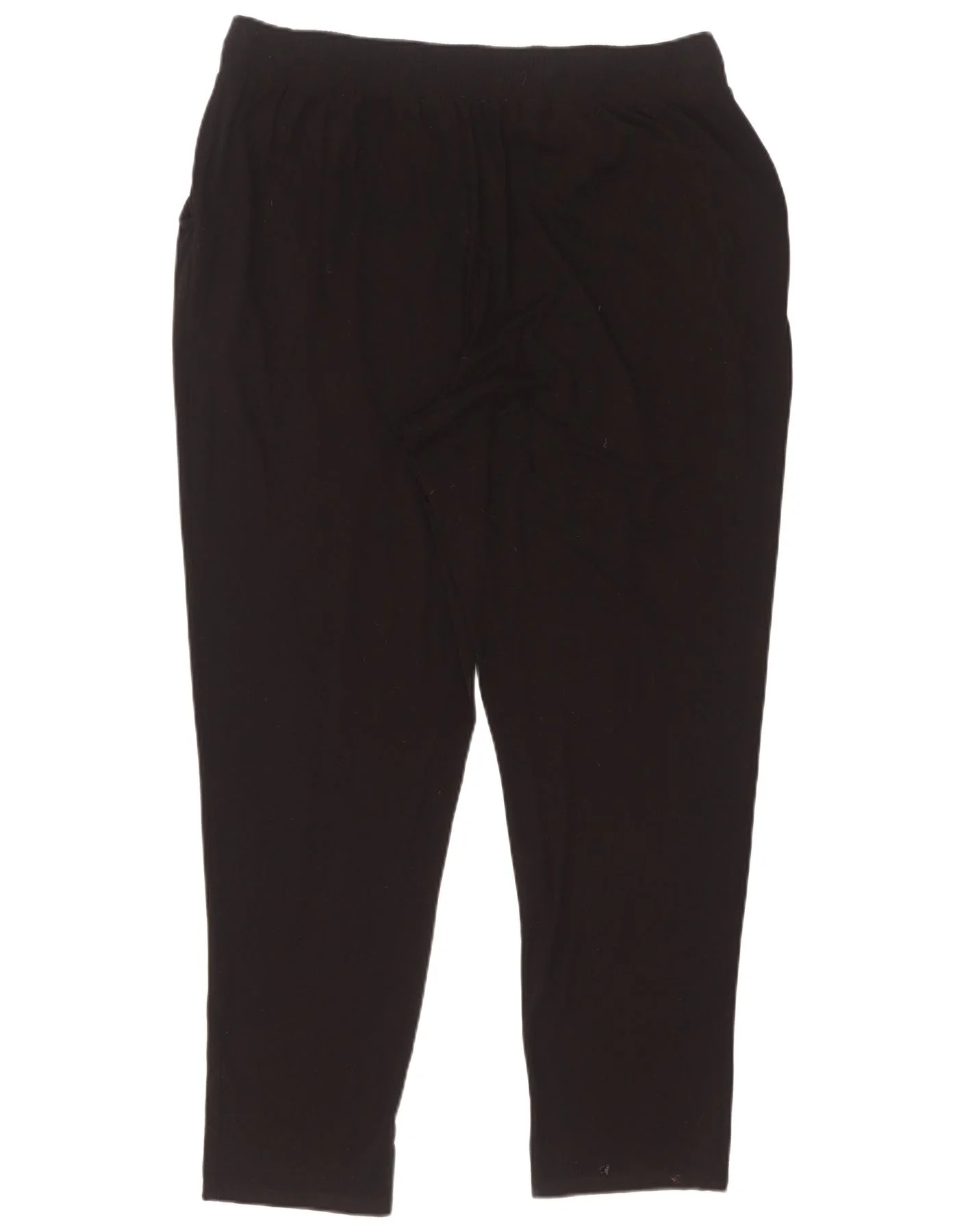 Marks & Spencer Womens Slim Chino Trousers UK 16 Large W36 L30 Black - Image 2