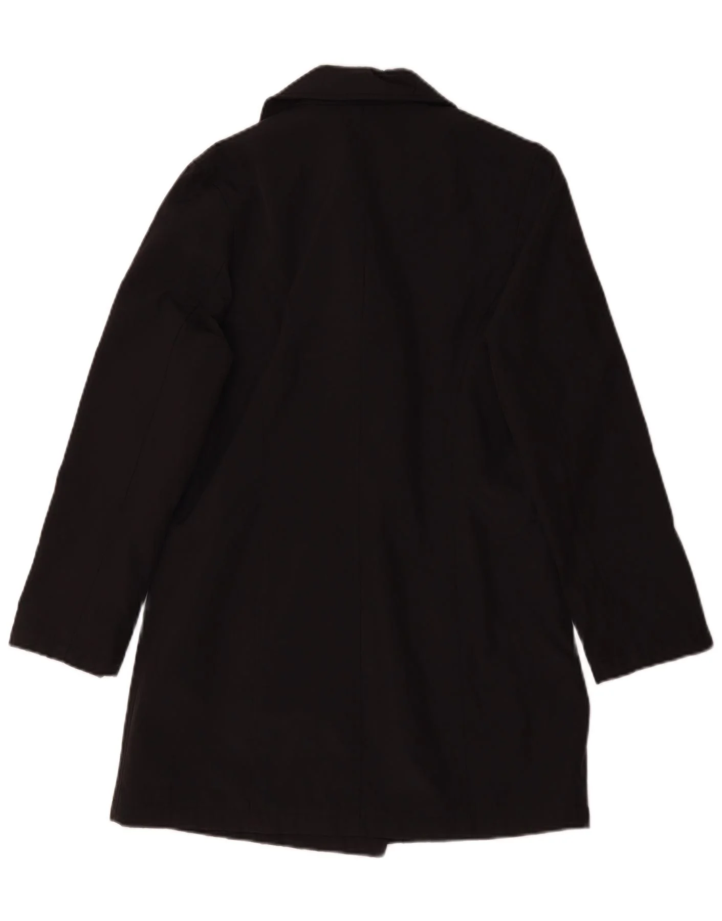 Marks & Spencer Womens St. Michael Double Breasted Coat UK 8 Small Black - Image 2