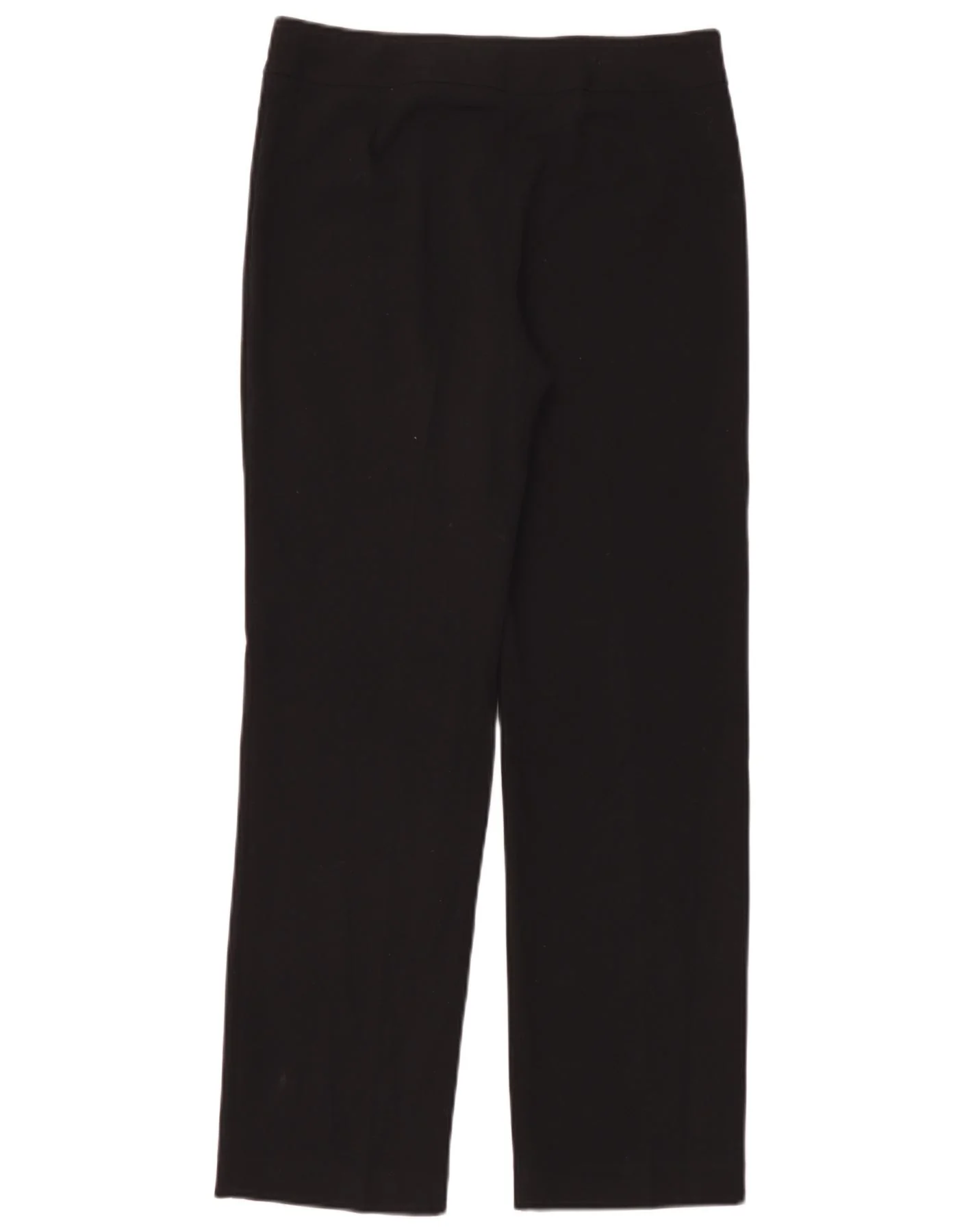 Marks & Spencer Womens Straight Casual Trousers UK 10 Small W32 L30 Black - Image 2