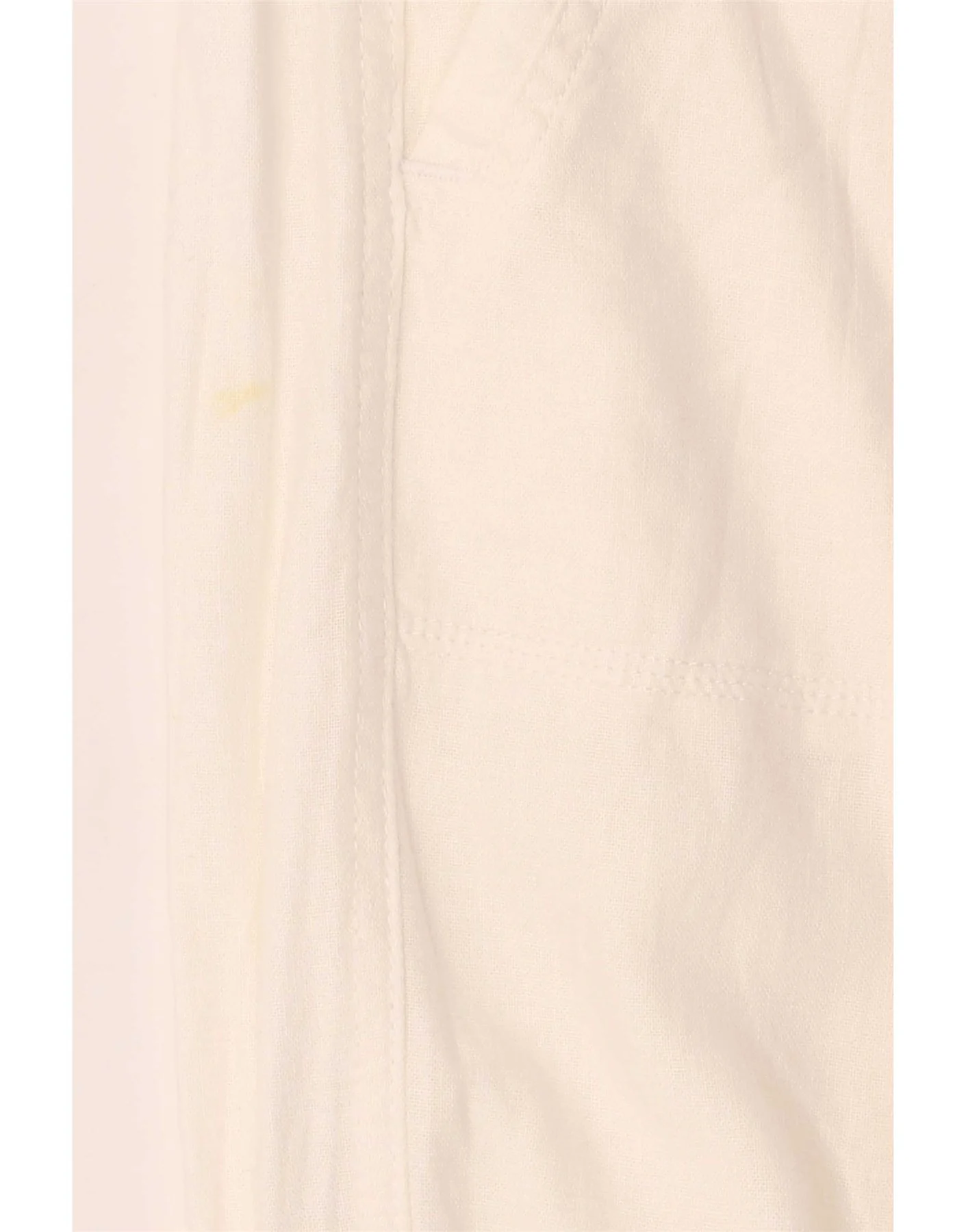 Marks & Spencer Womens Straight Casual Trousers UK 14 Large W38 L30 White - Image 3