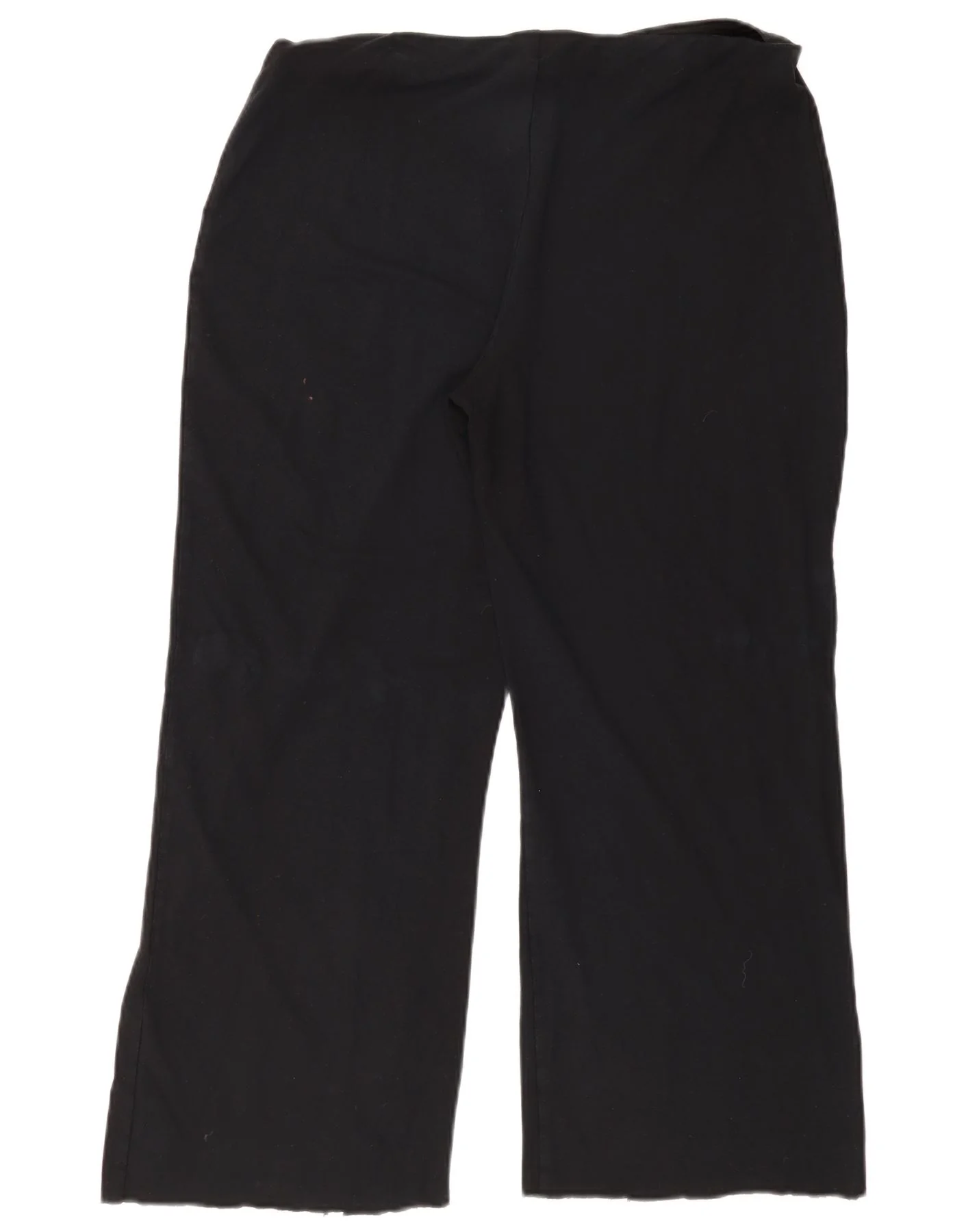 Marks & Spencer Womens Straight Casual Trousers UK 18 XL W36 L28 Black - Image 2