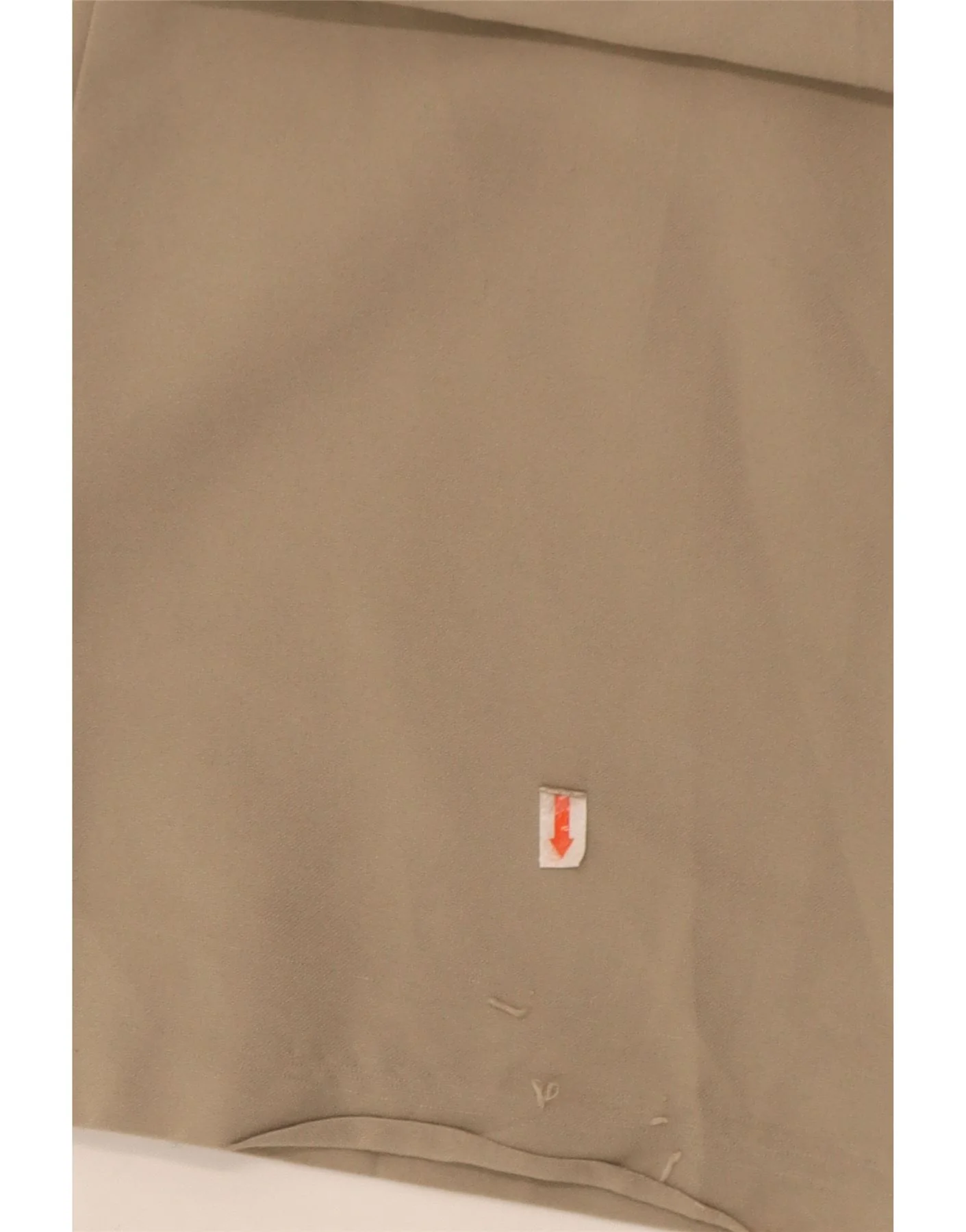 Marks & Spencer Womens Straight Chino Trousers UK 16 Large W34 L30 Beige - Image 3