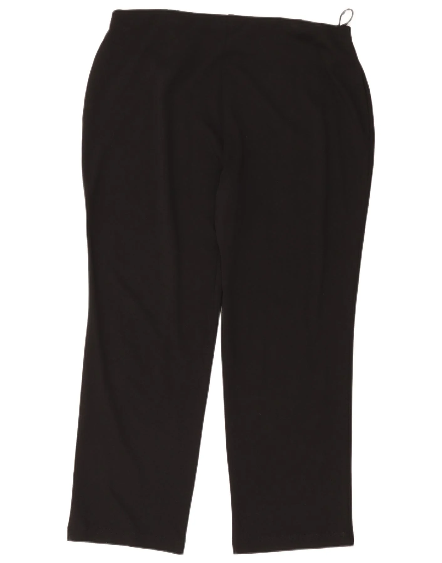 Marks & Spencer Womens Straight Cropped Trousers UK 18 XL W38 L26 Black - Image 2