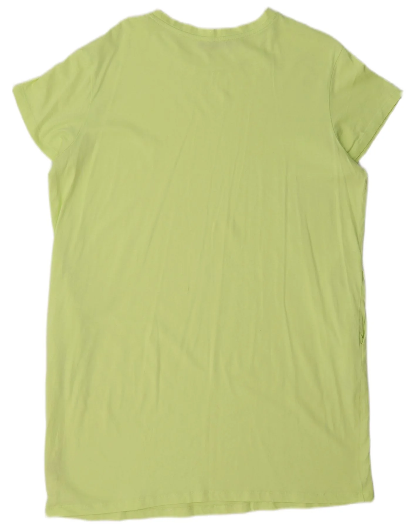 Marks & Spencer Womens T-Shirt Dress UK 16 Large Green Cotton - Image 2