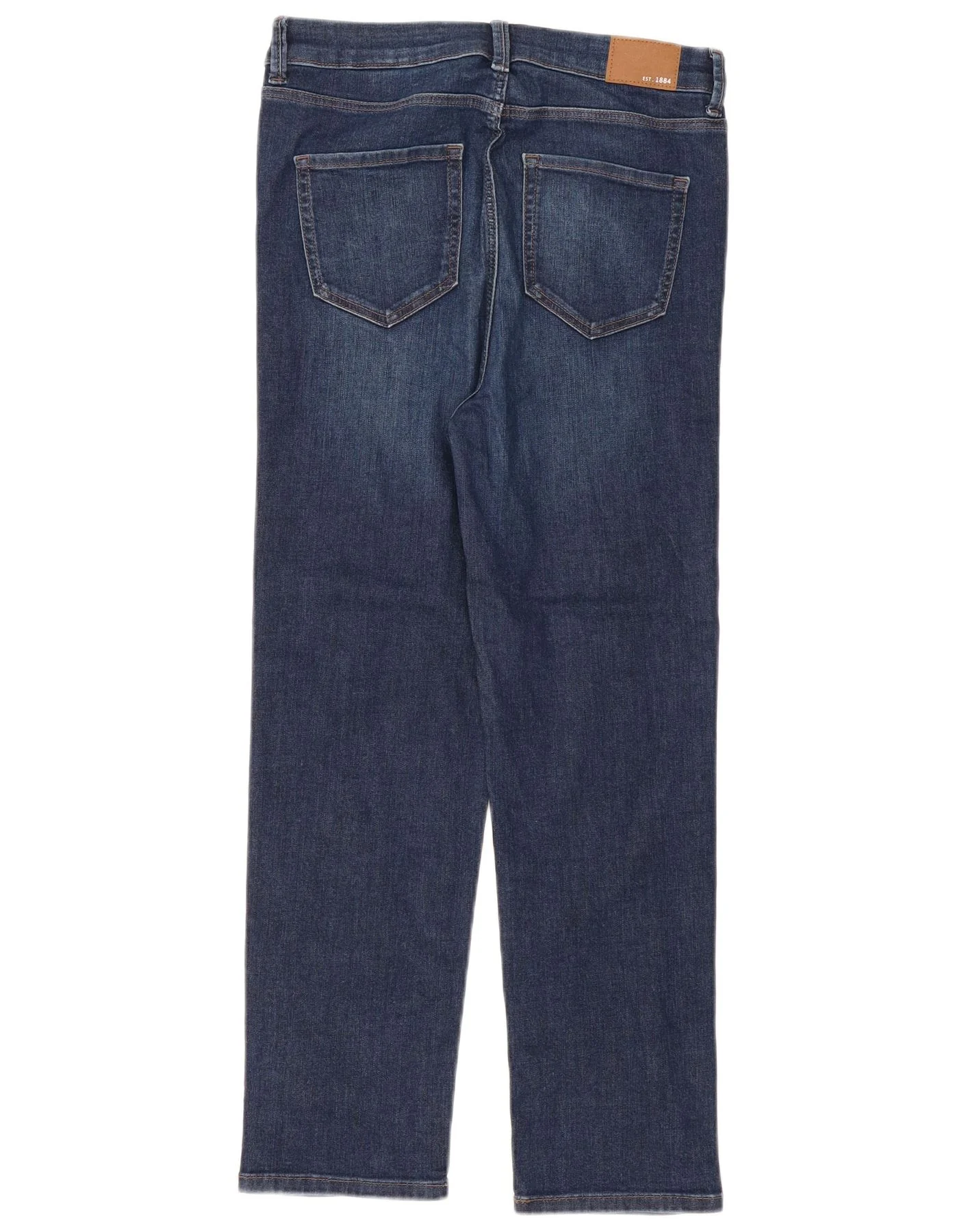 Marks & Spencer Womens The Harper Straight Jeans UK 12 Medium W30 L27 Blue - Image 2