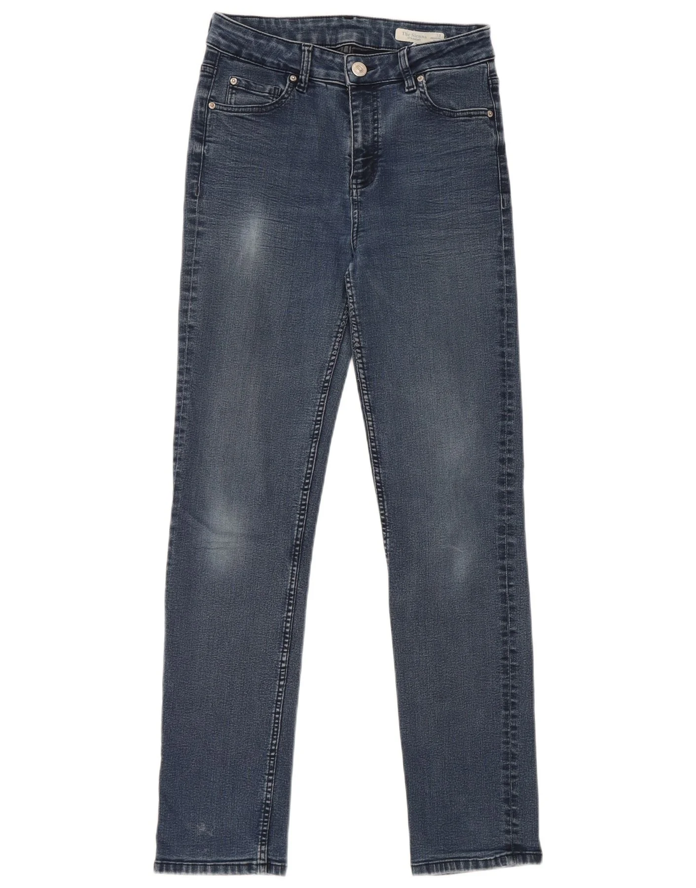 Marks & Spencer Womens The Sienna Straight Jeans UK 10 Small W28 L29 Blue