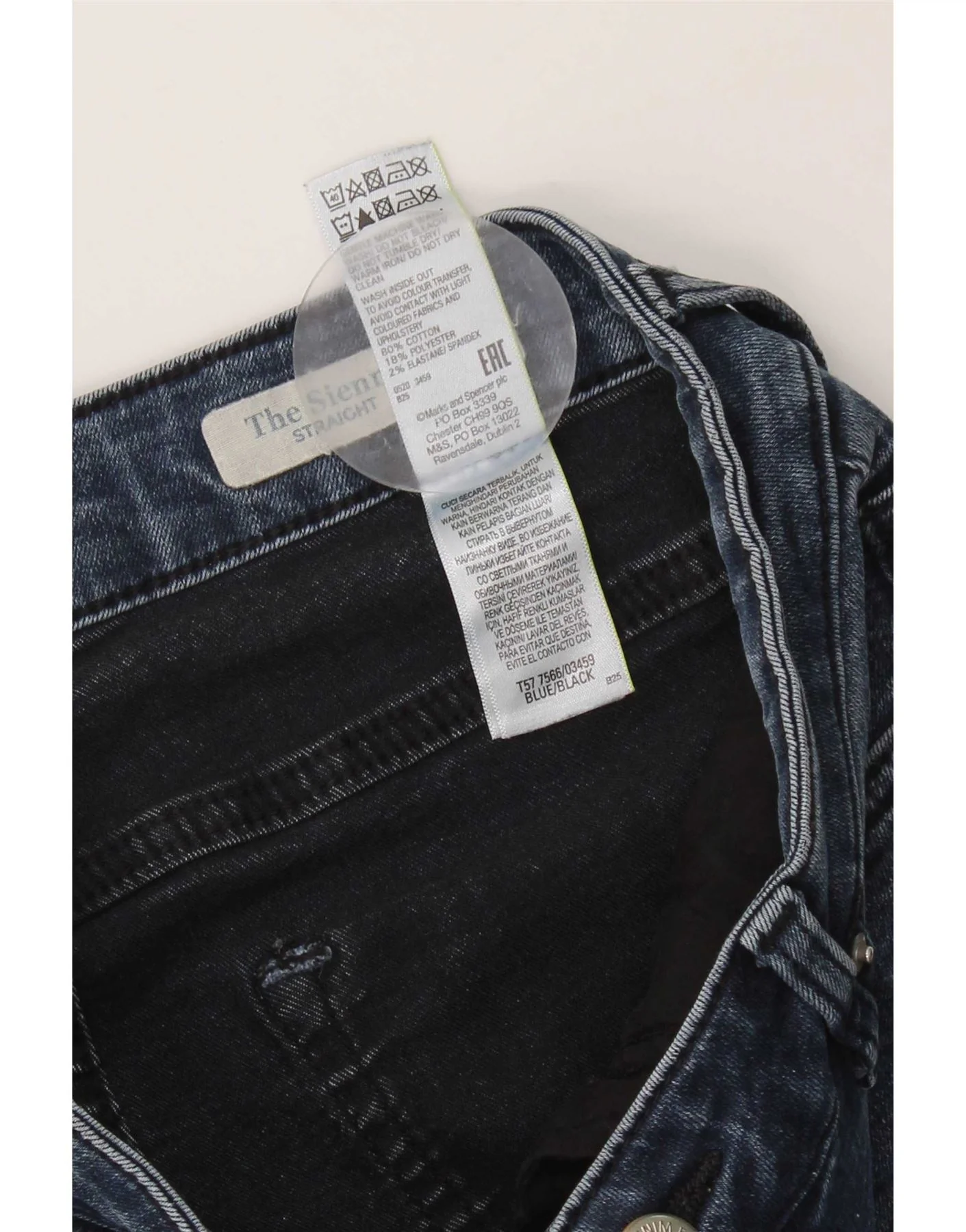 Marks & Spencer Womens The Sienna Straight Jeans UK 10 Small W28 L29 Blue - Image 6