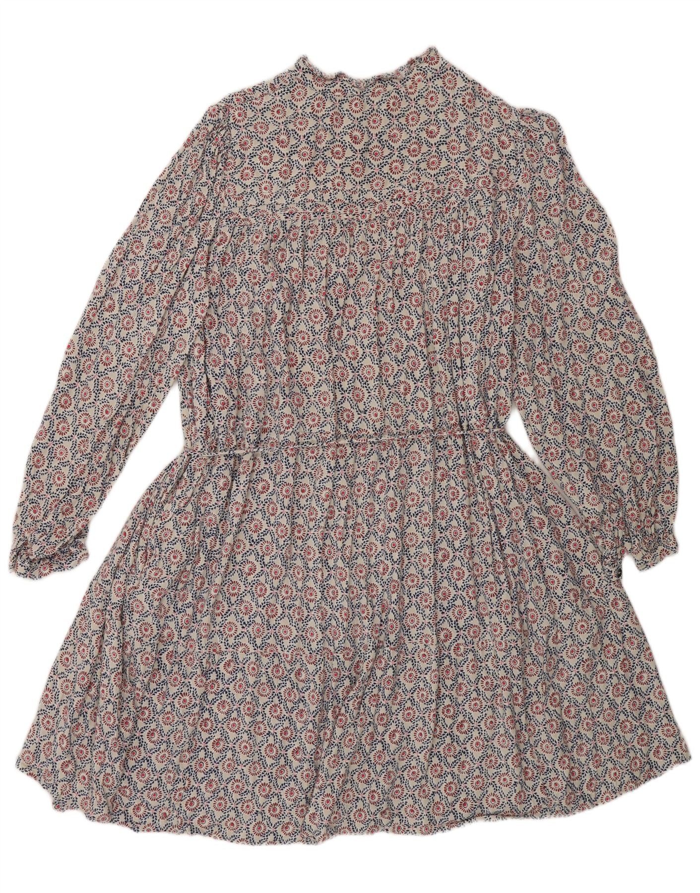 Marks & Spencer Womens Tiered Dress UK 16 Large Multicoloured Bohemian - Image 2