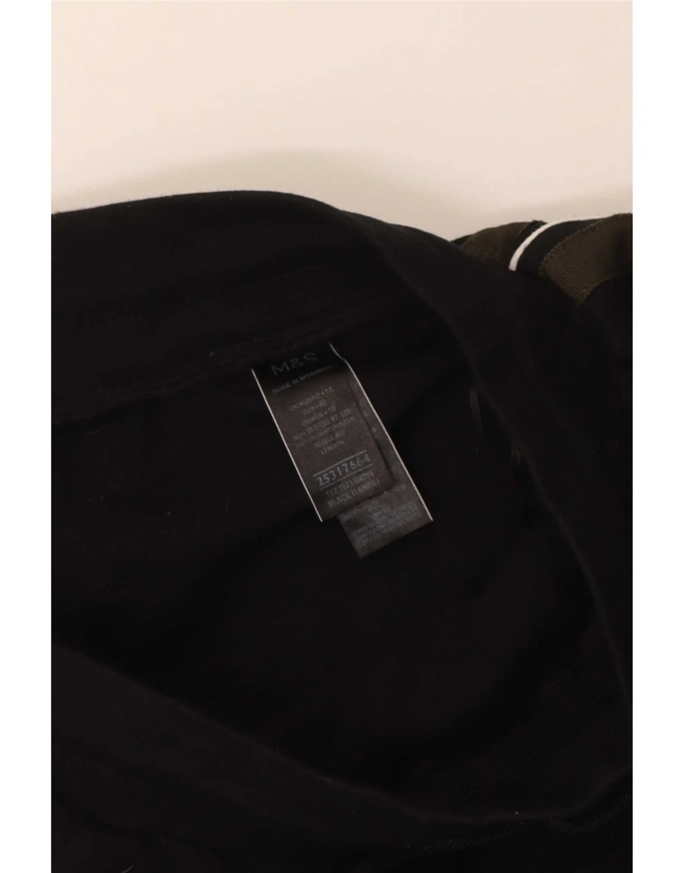 Marks & Spencer Womens Tracksuit Trousers UK 14 Large Black Striped Viscose - Image 4