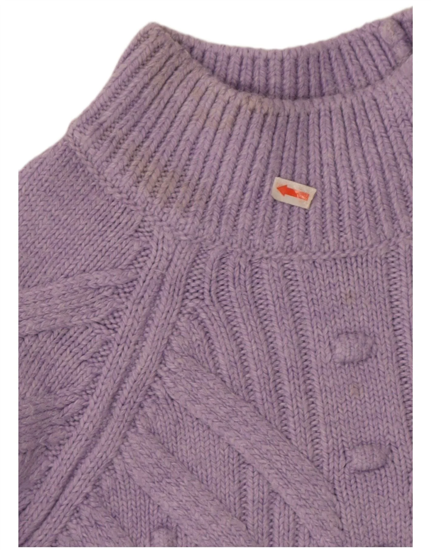 Marks & Spencer Womens Turtle Neck Jumper Sweater UK 14 Medium Purple - Image 4