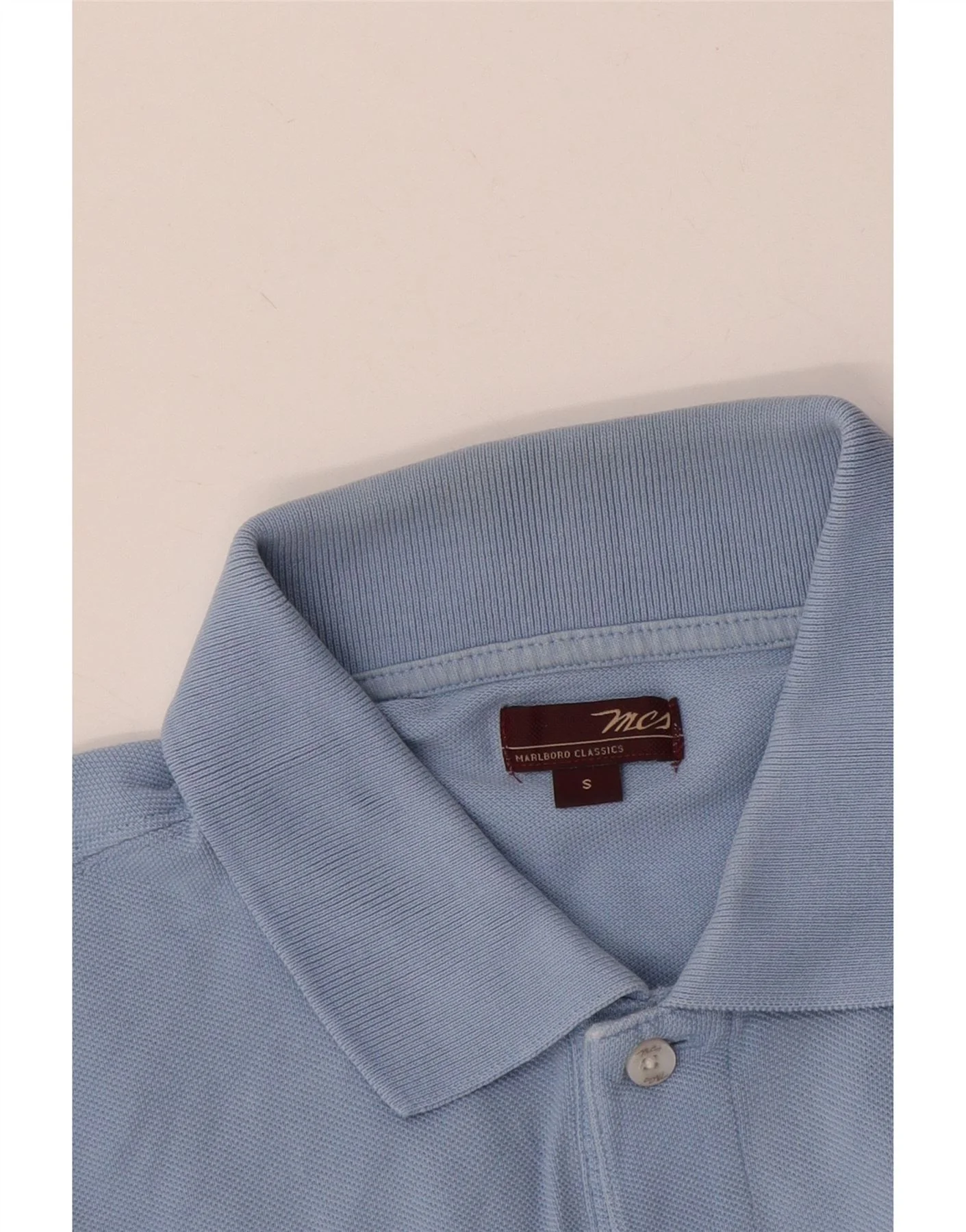 Marlboro Classics Mens Polo Shirt Small Blue - Image 3