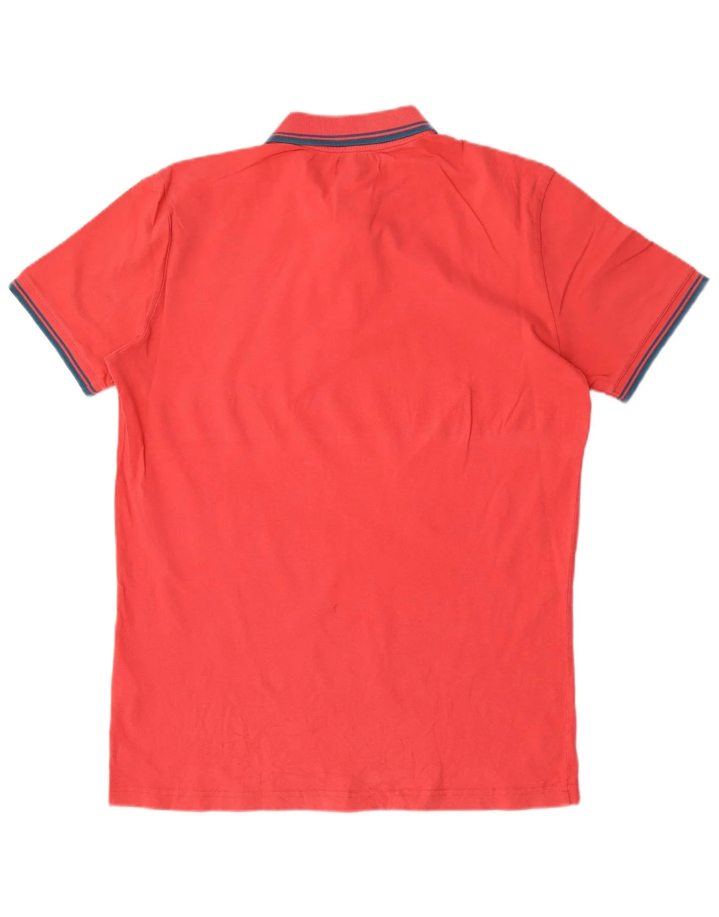 Marlboro Classics Mens Polo Shirt XL Red Striped Cotton - Image 2