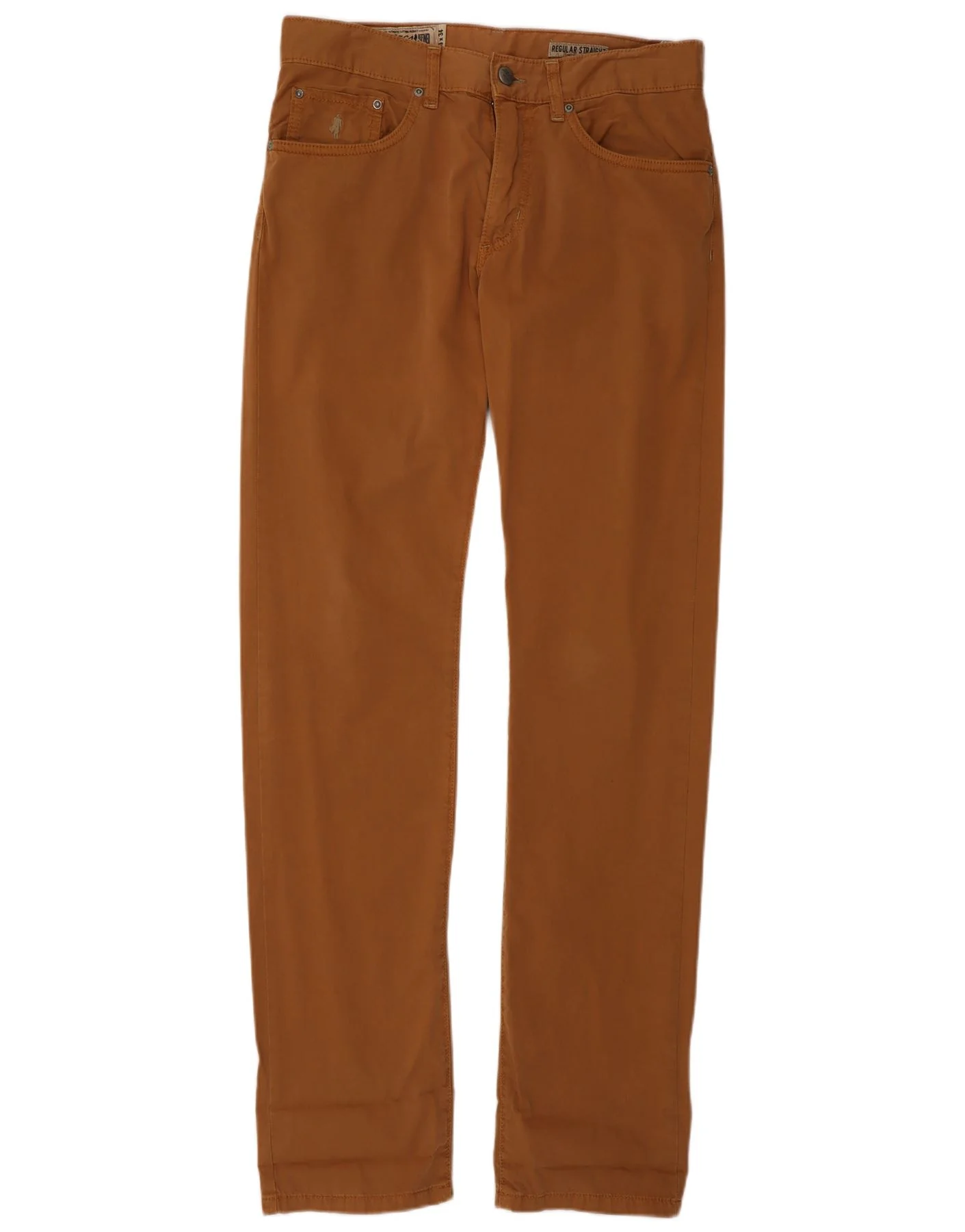 Marlboro Classics Mens Regular Straight Casual Trousers W30 L34 Brown