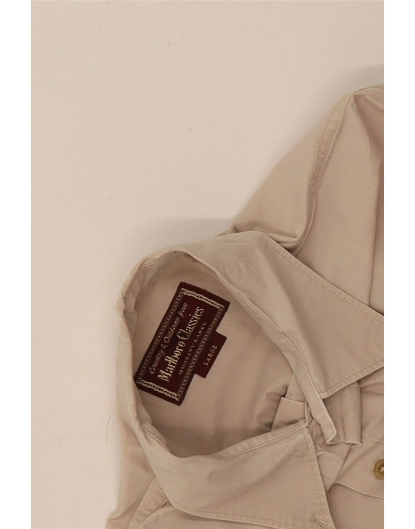 Marlboro Classics Mens Shirt Large Beige - Image 3
