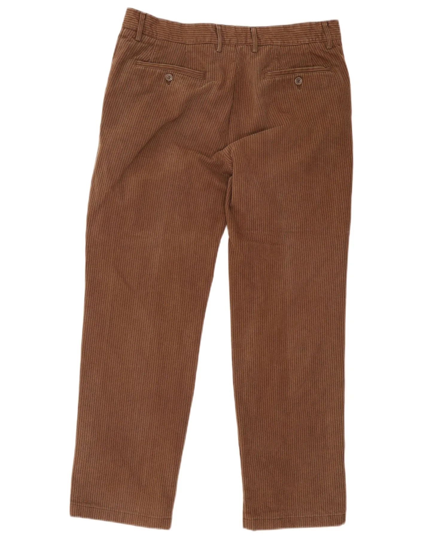 Marlboro Classics Mens Straight Chino Trousers W34 L29 Brown Pinstripe - Image 2