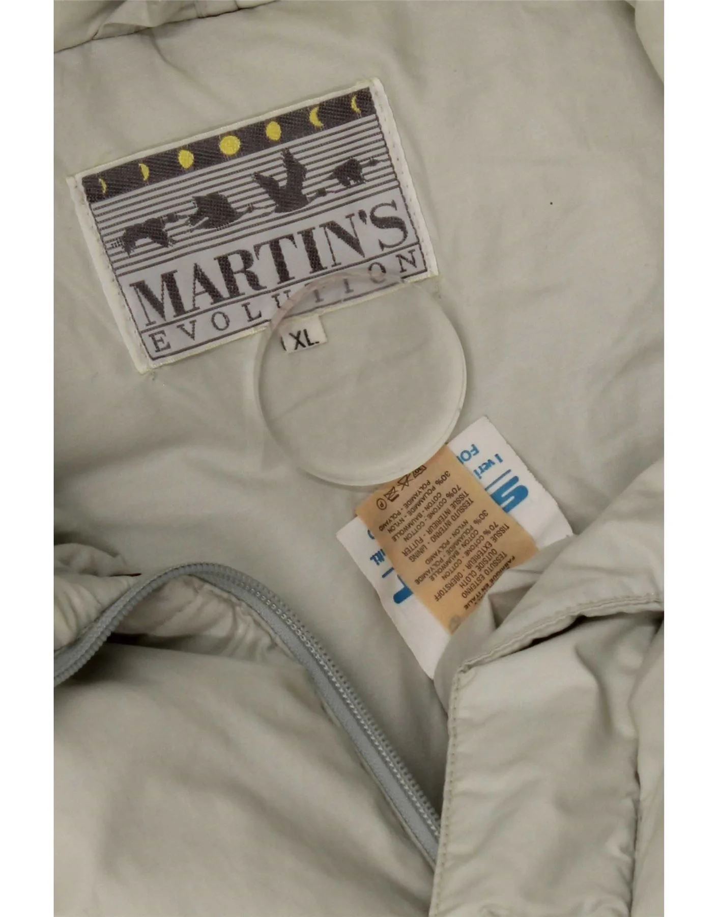 Martin's Mens Padded Jacket UK 42 XL White Cotton - Image 7