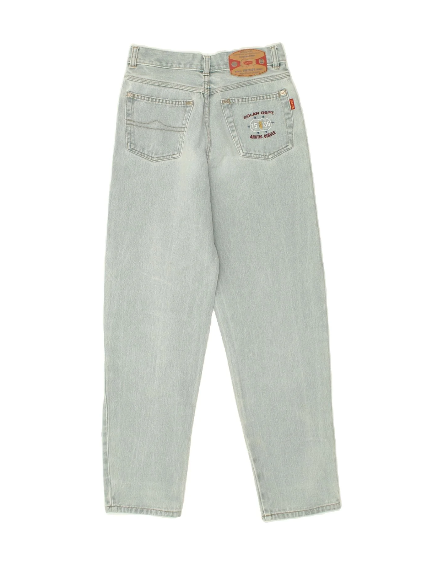 MASH Boys Tapered Jeans 11-12 Years W26 L28 Blue Cotton - Image 2