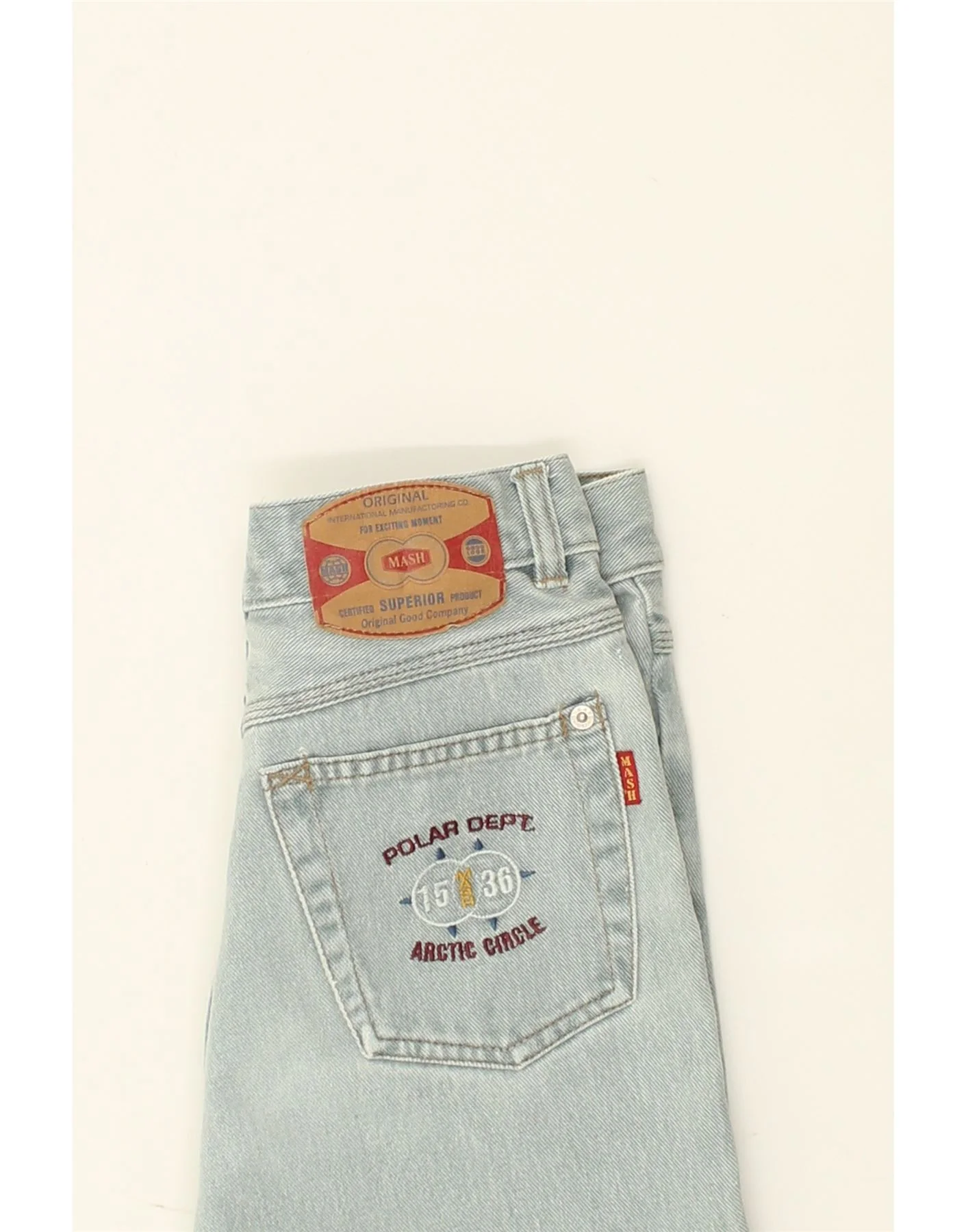 MASH Boys Tapered Jeans 11-12 Years W26 L28 Blue Cotton - Image 3