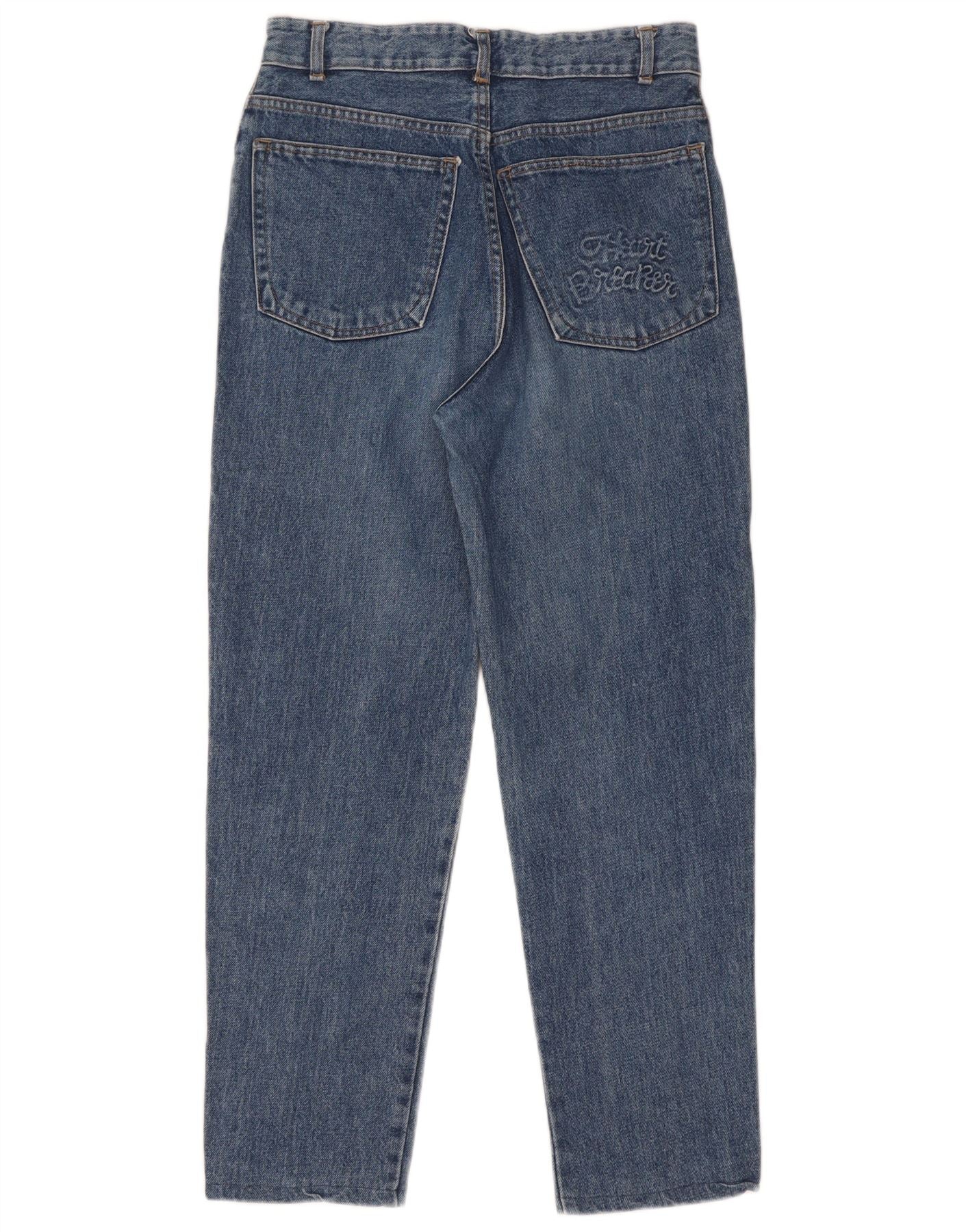 Mash Womens High Waist Jeans IT 46 Large W30 L28 Blue Cotton - Image 2