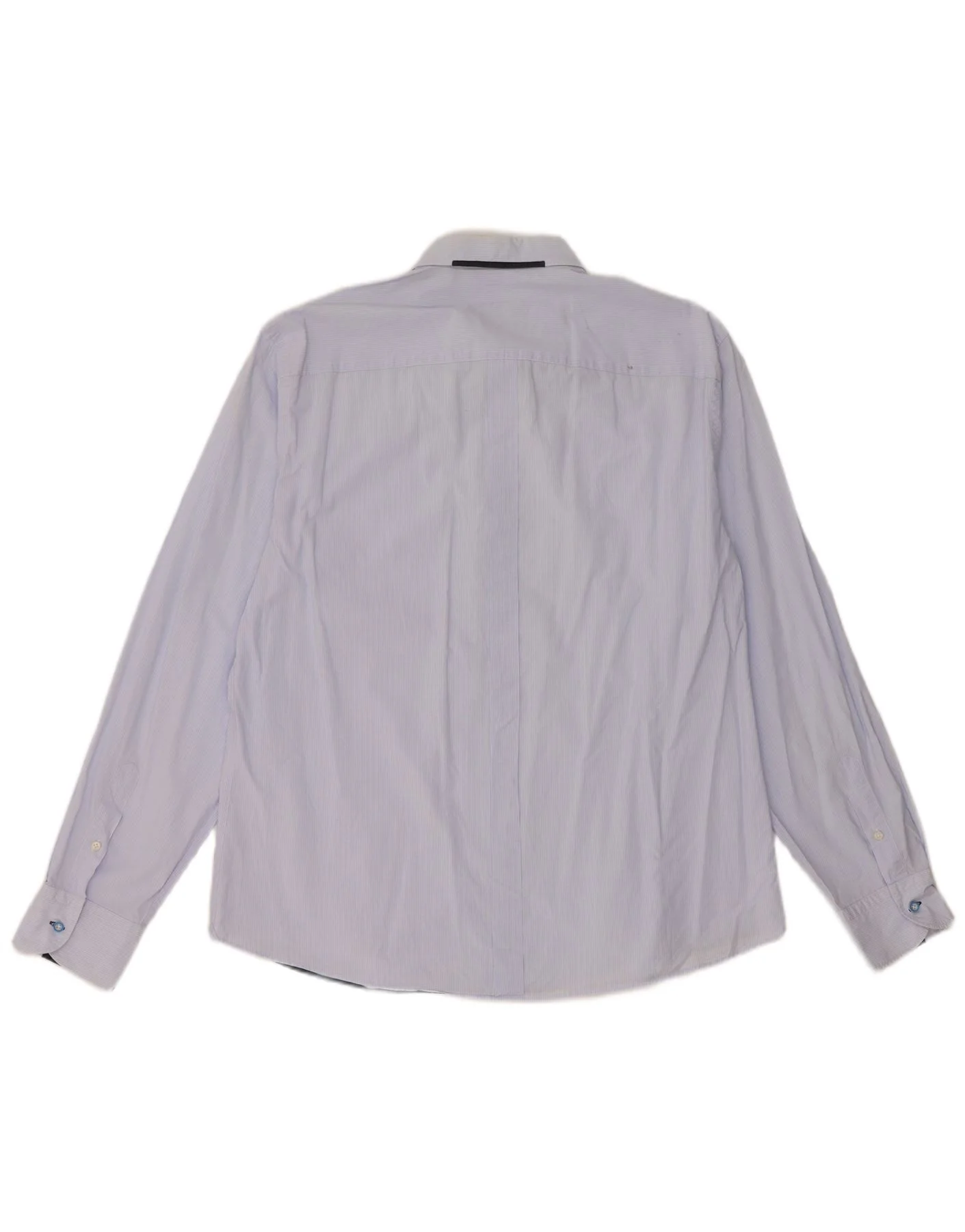 Massimo Dutti Mens Casual Fit Shirt 2XL Blue Pinstripe - Image 2