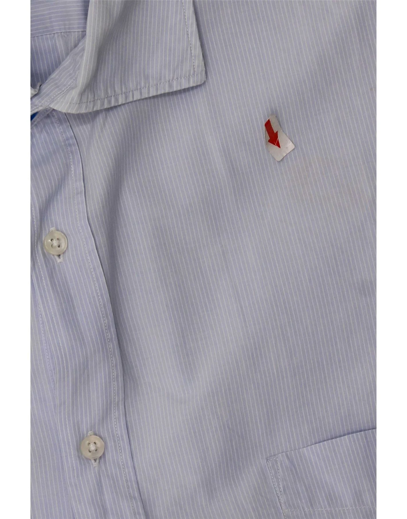 Massimo Dutti Mens Casual Fit Shirt 2XL Blue Pinstripe - Image 4
