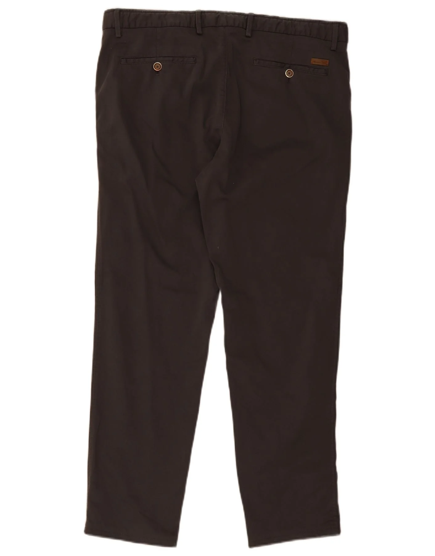 Massimo Dutti Mens Modern Fit Chino Trousers EU 44 Large W34 L29 Grey - Image 2